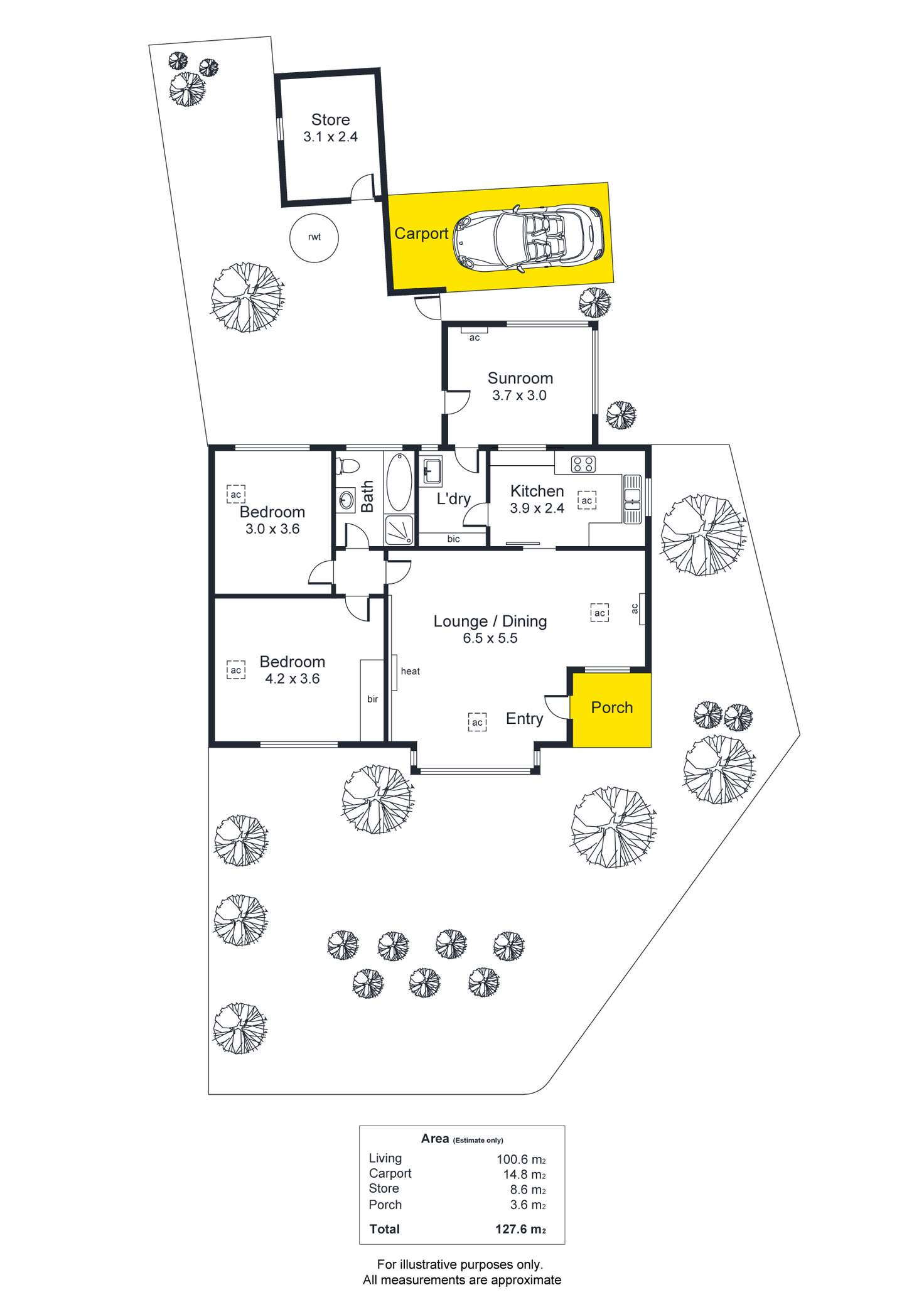 Floorplan of Homely unit listing, 5/18A Princes Road, Torrens Park SA 5062