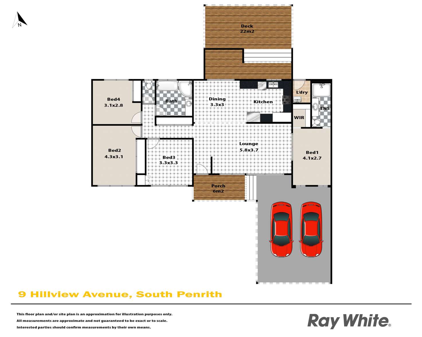 Floorplan of Homely house listing, 9 Hillview Avenue, South Penrith NSW 2750