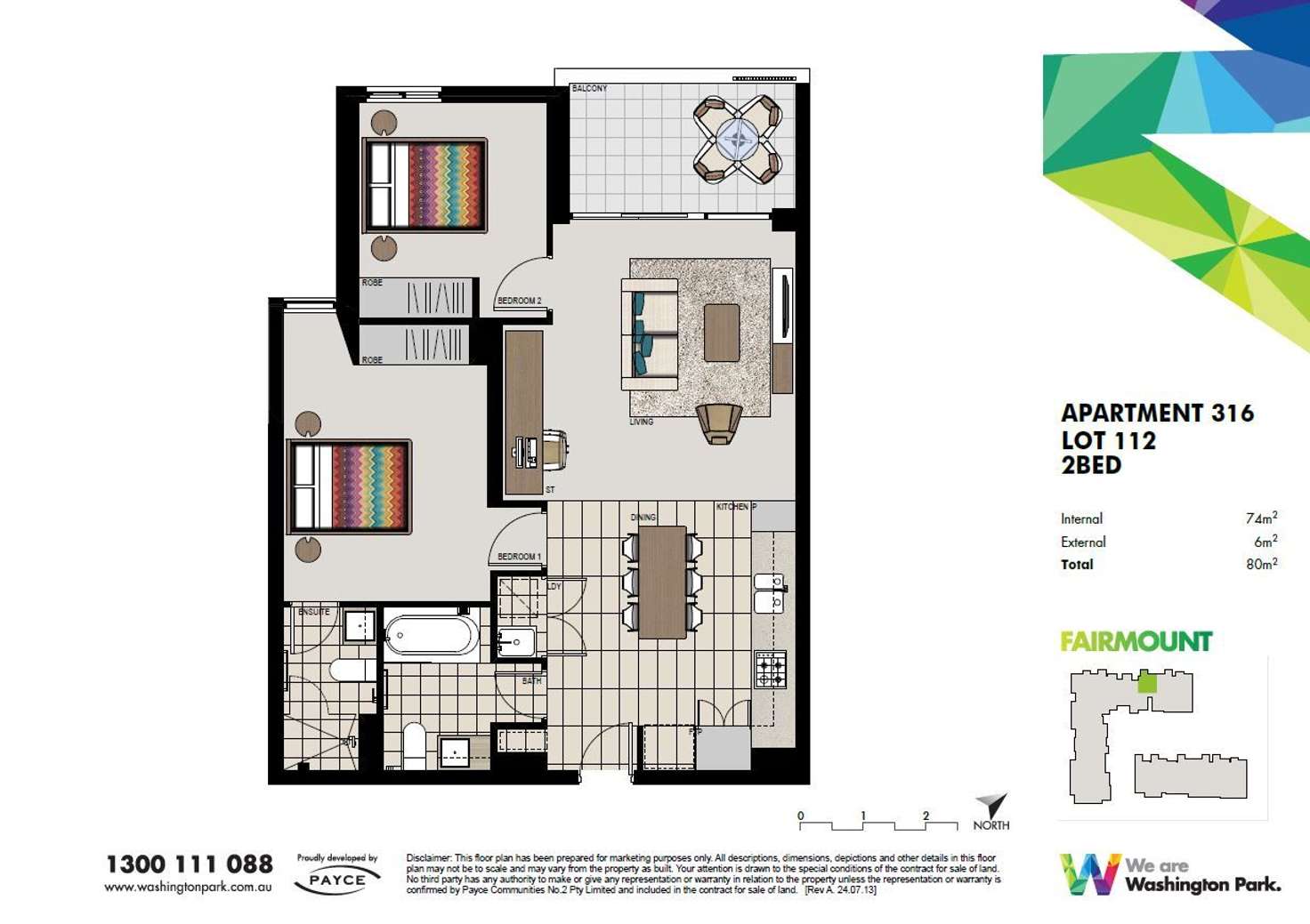 Floorplan of Homely apartment listing, 316/1 Vermont Crescent, Riverwood NSW 2210