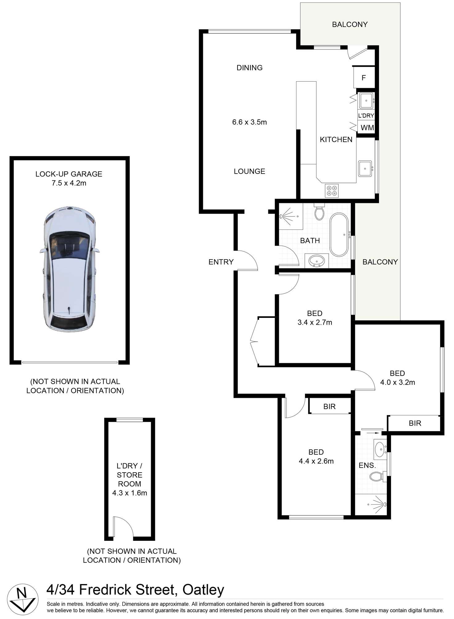 Floorplan of Homely unit listing, 4/34 Frederick Street, Oatley NSW 2223