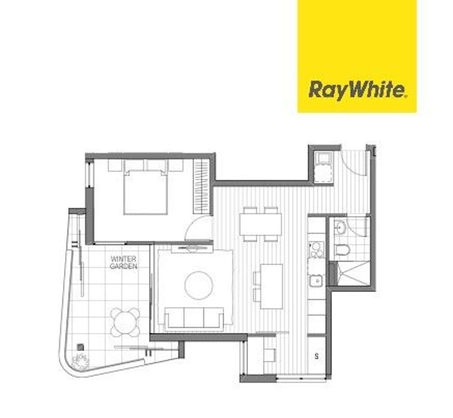 Floorplan of Homely unit listing, D304/44 Hercules Street, Chatswood NSW 2067