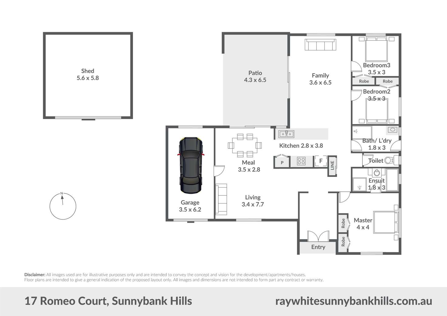 Floorplan of Homely house listing, 17 Romeo Court, Sunnybank Hills QLD 4109