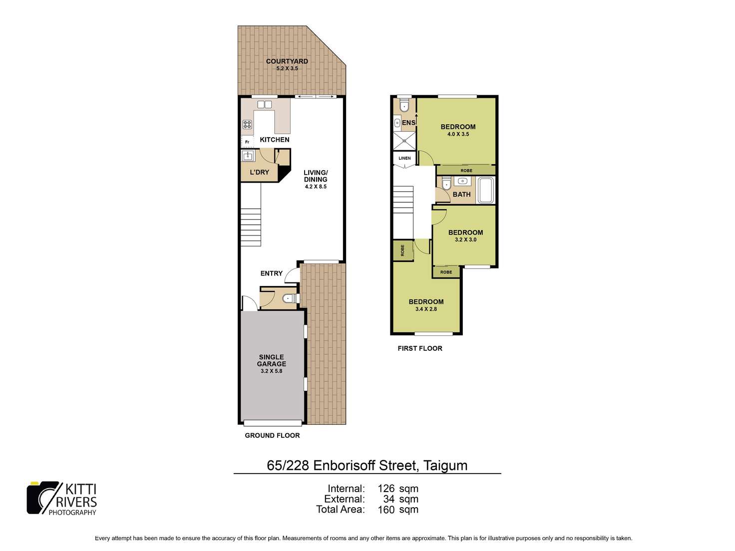 Floorplan of Homely townhouse listing, 65/228 Enborisoff Street, Taigum QLD 4018