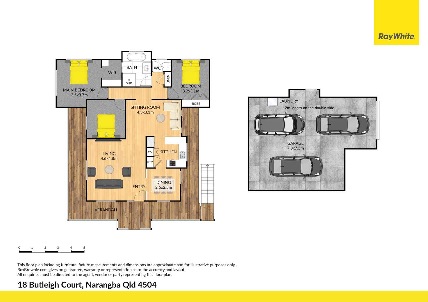 Floorplan of Homely house listing, 18 Butleigh Court, Narangba QLD 4504