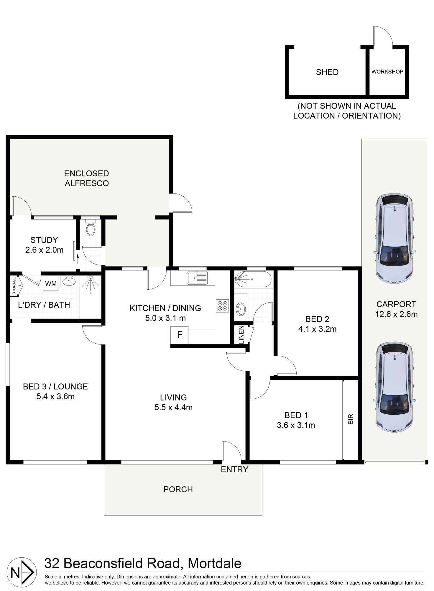 Floorplan of Homely house listing, 32 Beaconsfield Road, Mortdale NSW 2223