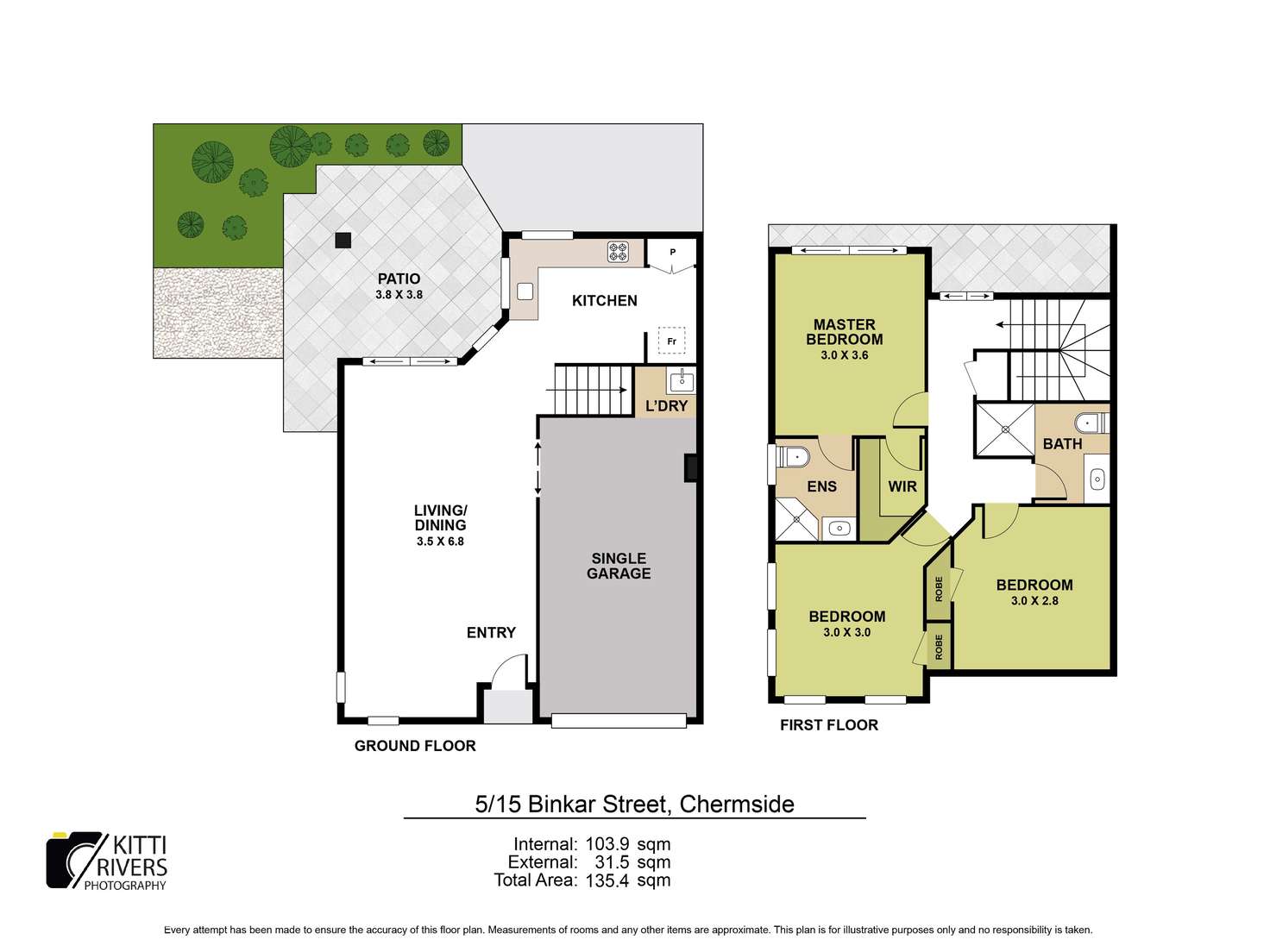 Floorplan of Homely townhouse listing, 5/15 Binkar Street, Chermside QLD 4032
