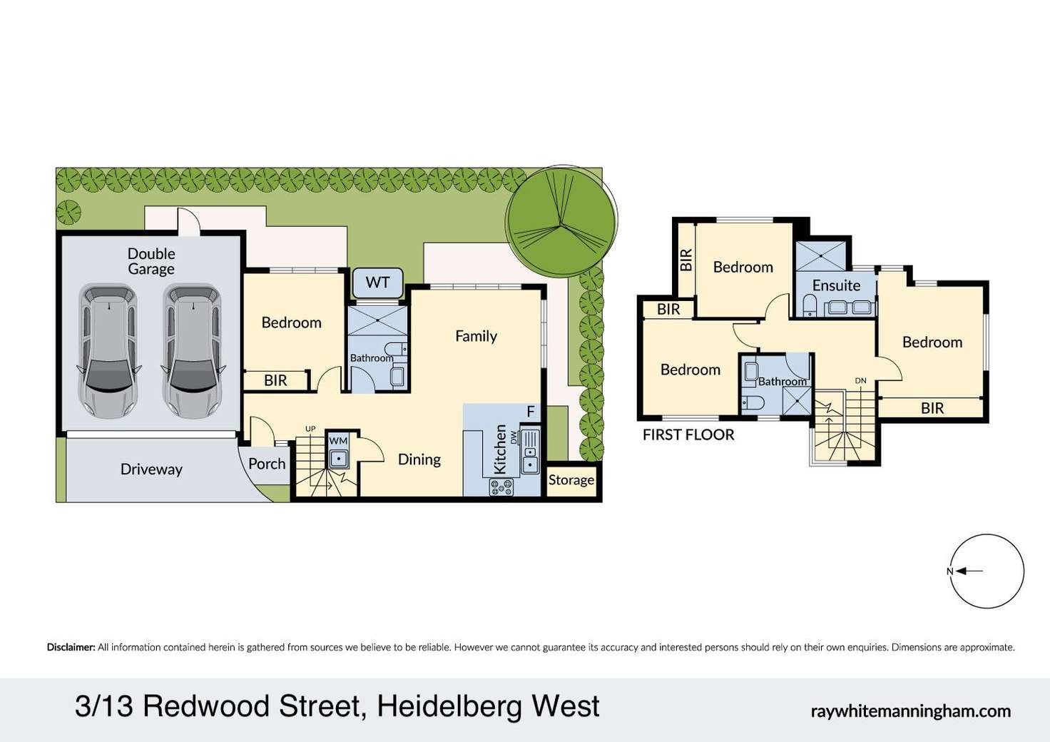 Floorplan of Homely townhouse listing, 3/13 Redwood Street, Heidelberg West VIC 3081