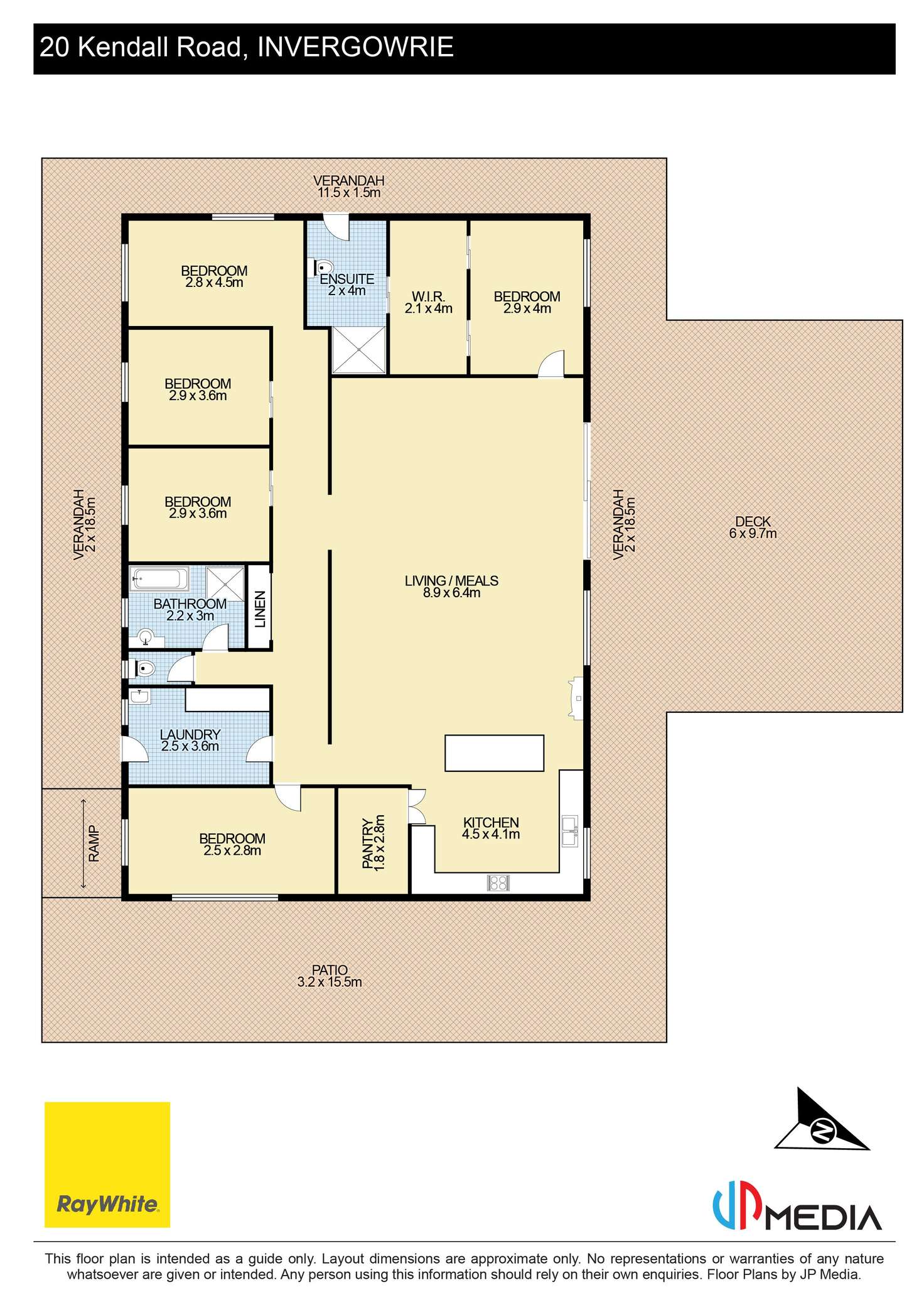 Floorplan of Homely acreageSemiRural listing, 20 Kendall Road, Armidale NSW 2350