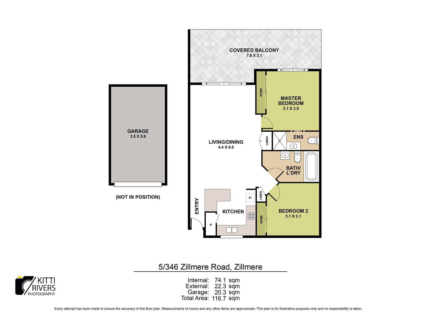 Floorplan of Homely unit listing, 5/346 Zillmere Road, Zillmere QLD 4034