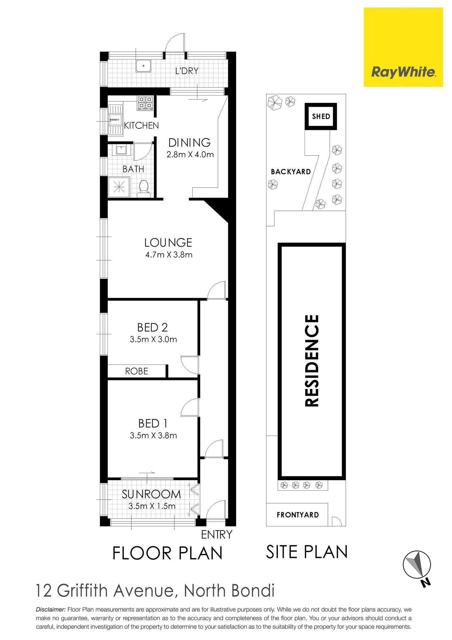 Floorplan of Homely house listing, 12 Griffith Avenue, North Bondi NSW 2026
