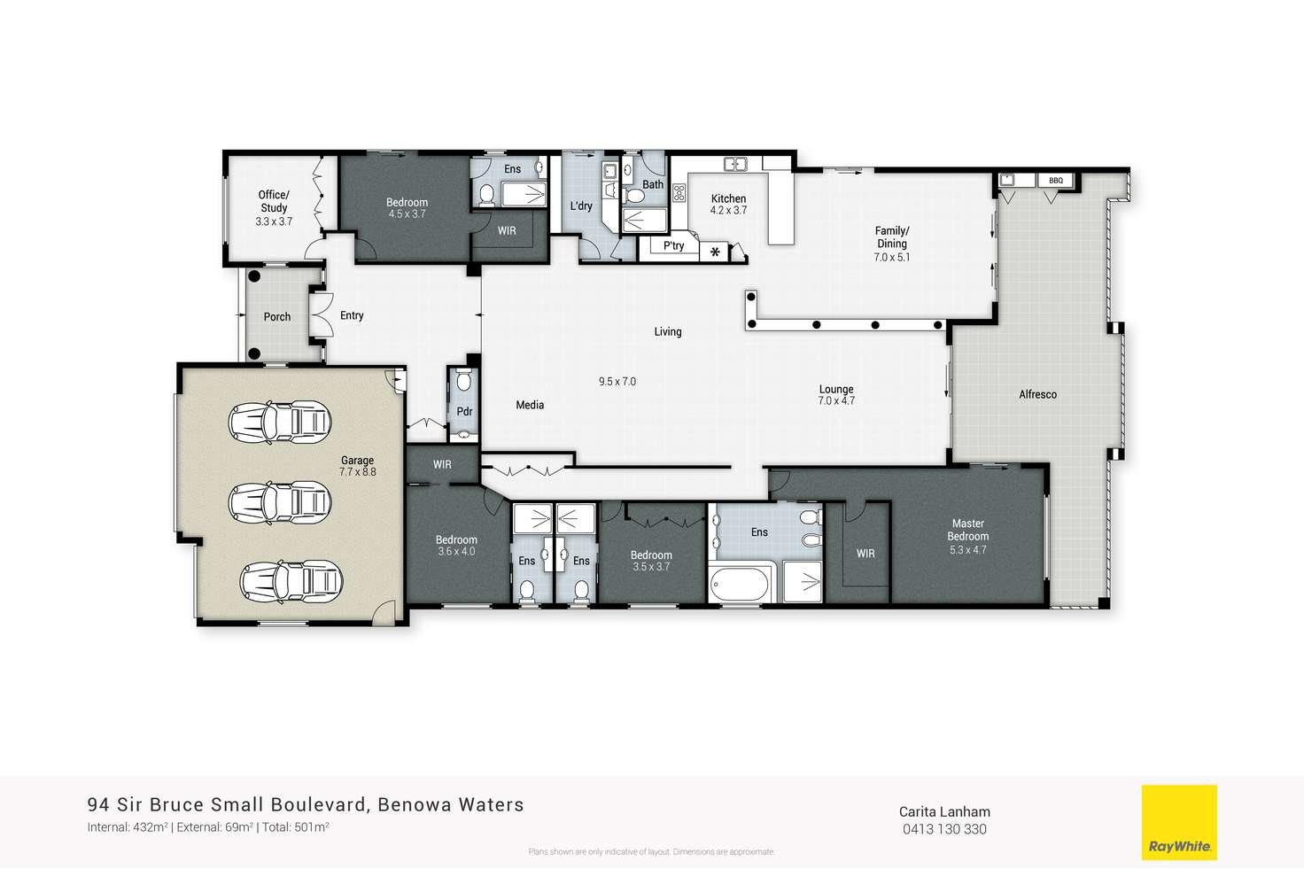 Floorplan of Homely house listing, 94 Sir Bruce Small Boulevard, Benowa Waters QLD 4217