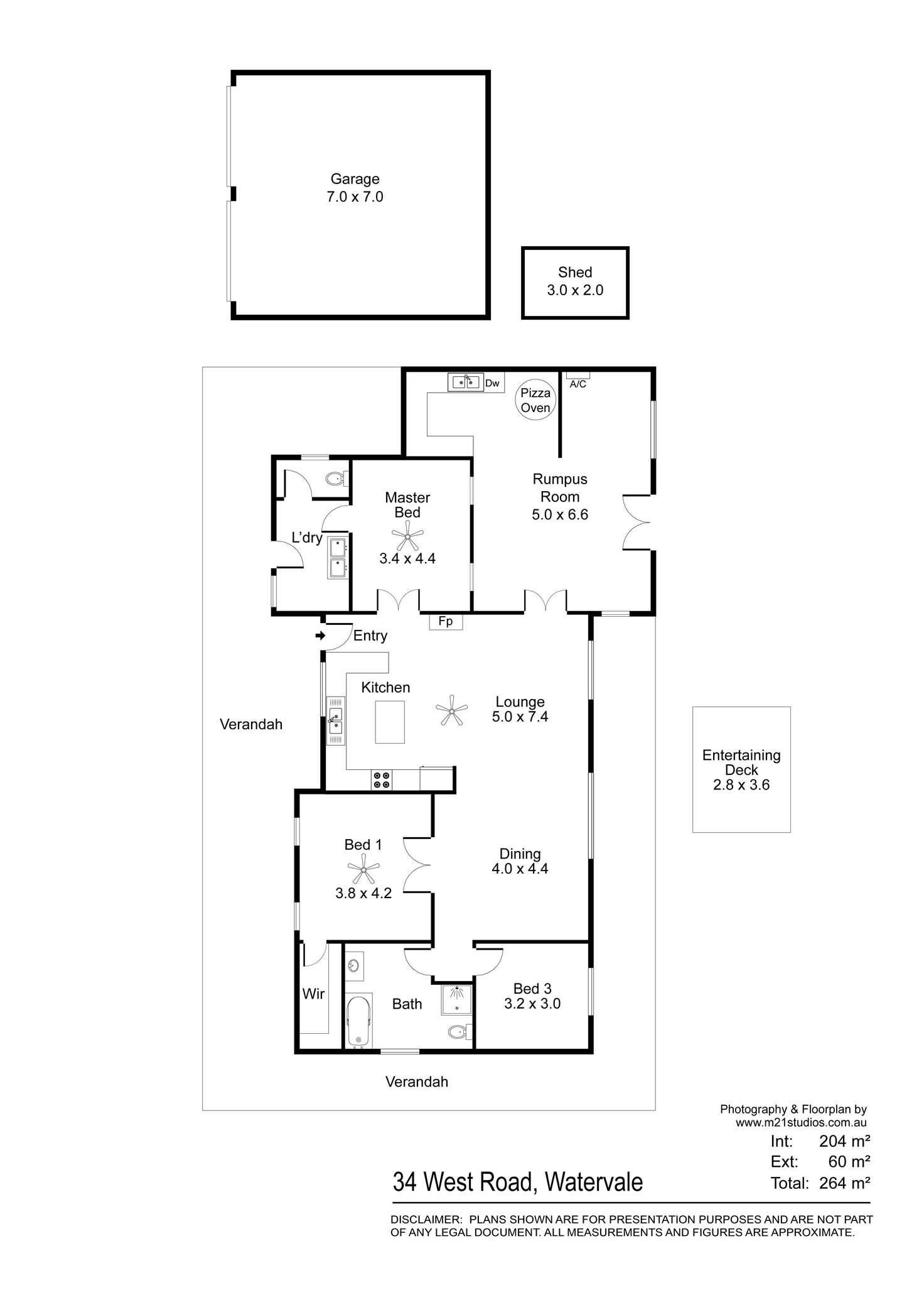 Floorplan of Homely house listing, 34 West Road, Watervale SA 5452