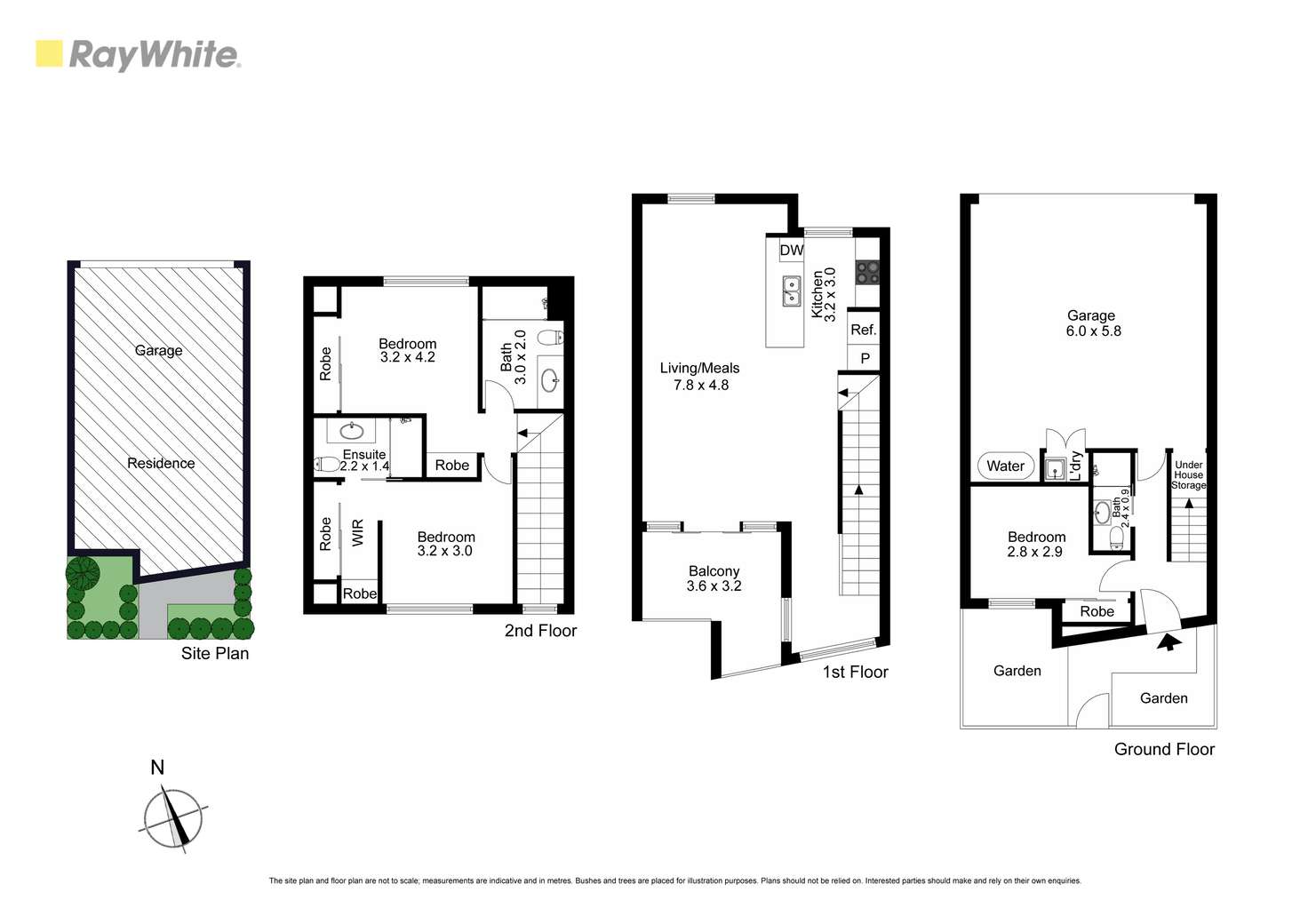 Floorplan of Homely townhouse listing, 18/568 Neerim Road, Hughesdale VIC 3166