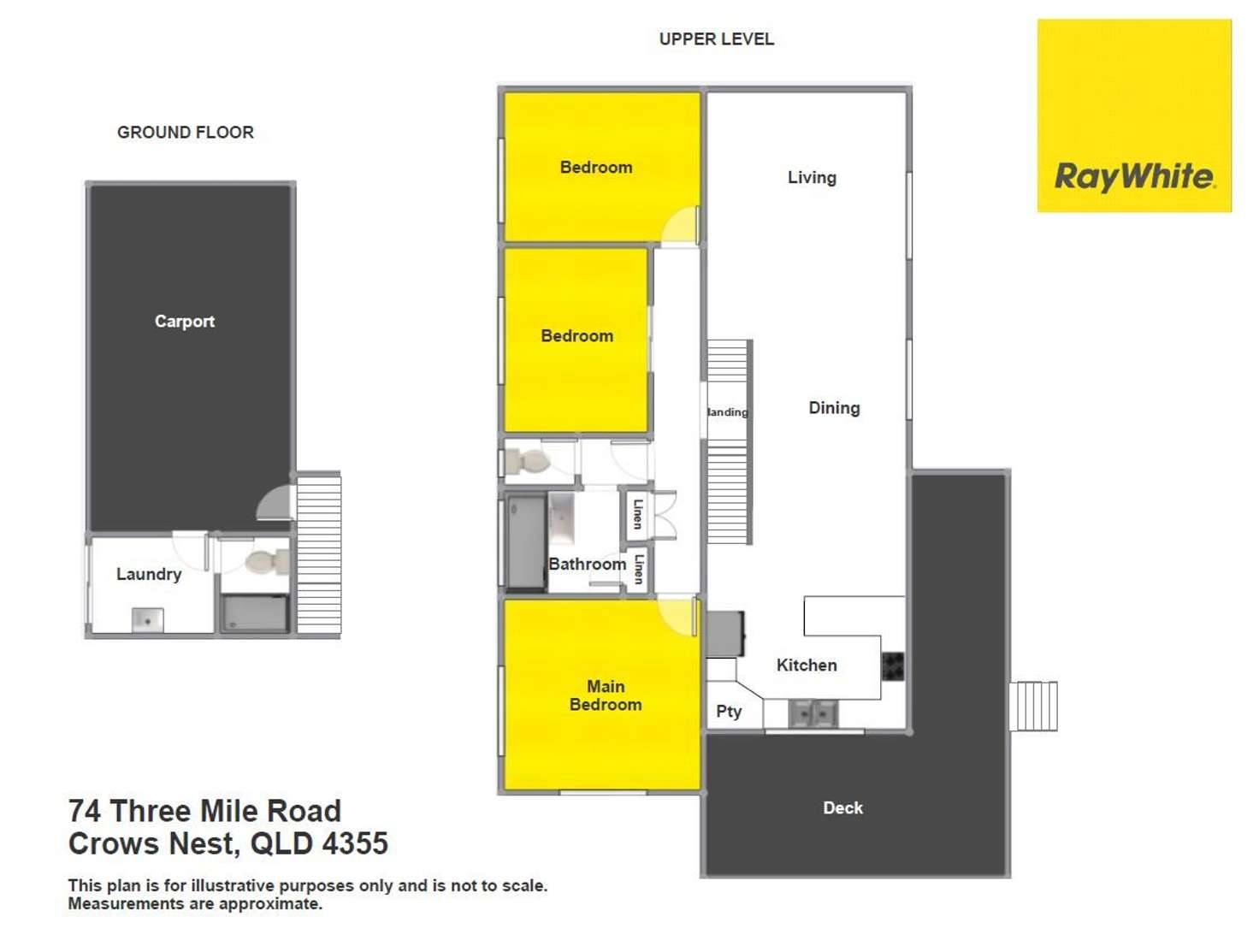 Floorplan of Homely ruralOther listing, 74 Three Mile Road, Crows Nest QLD 4355