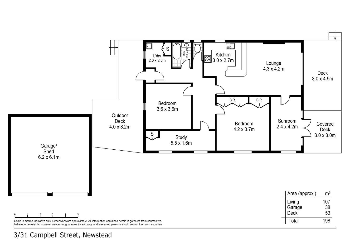 Floorplan of Homely house listing, 3/31 Campbell Street, Newstead TAS 7250