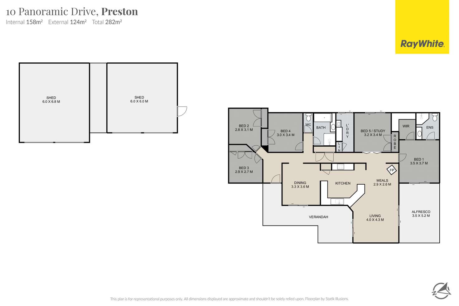 Floorplan of Homely house listing, 10 Panoramic Drive, Preston QLD 4352