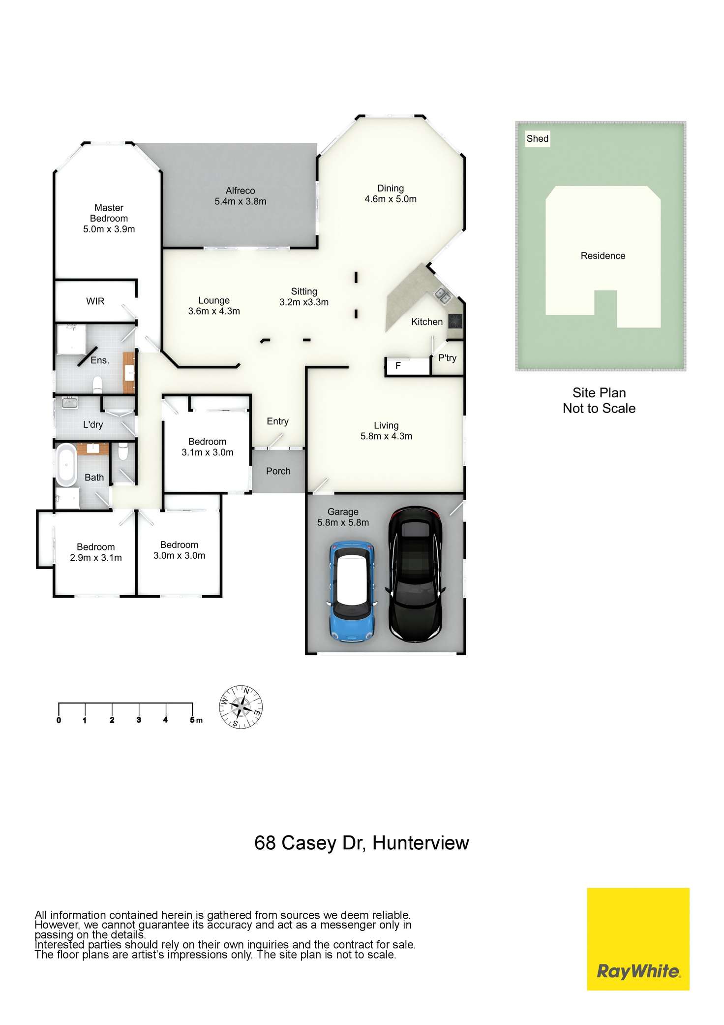 Floorplan of Homely house listing, 68 Casey Drive, Hunterview NSW 2330