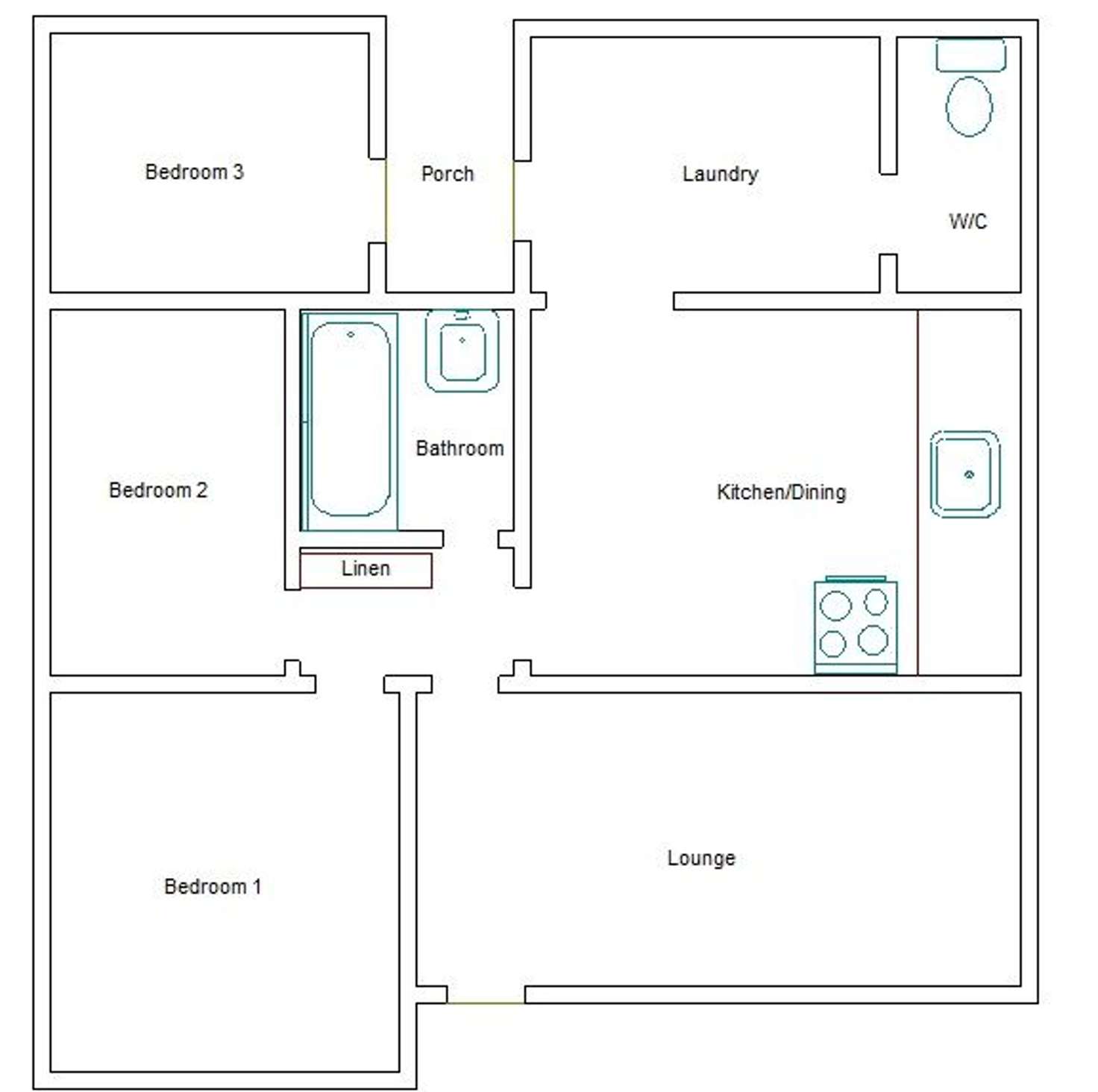 Floorplan of Homely house listing, 23 Sixth Street, Bordertown SA 5268