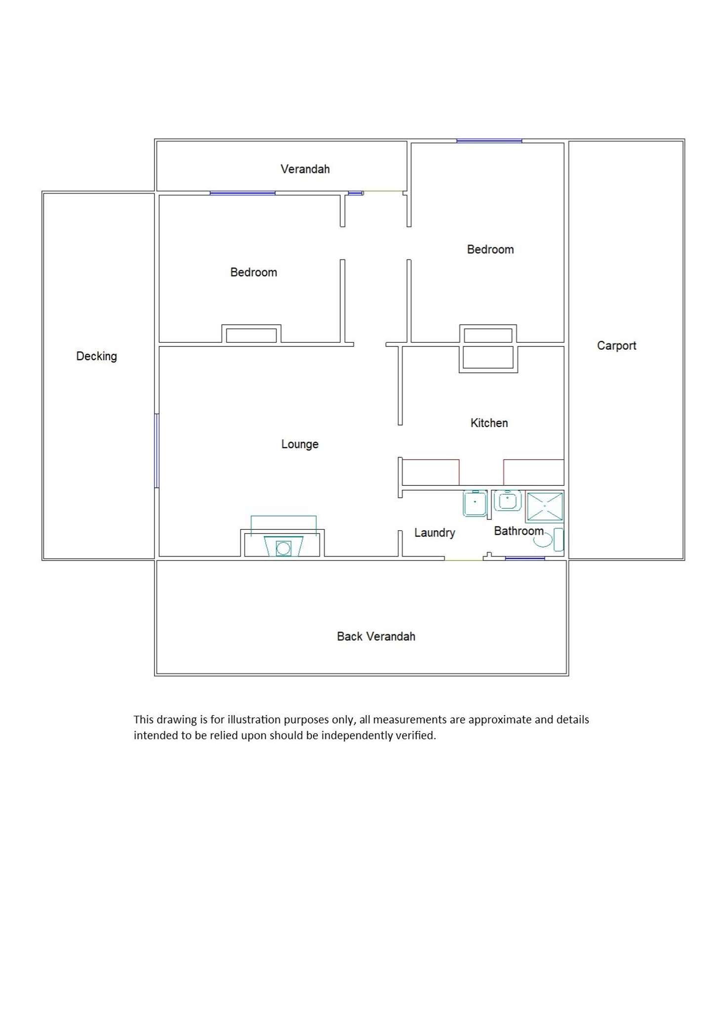 Floorplan of Homely house listing, 44 Adamson Terrace, Bordertown SA 5268