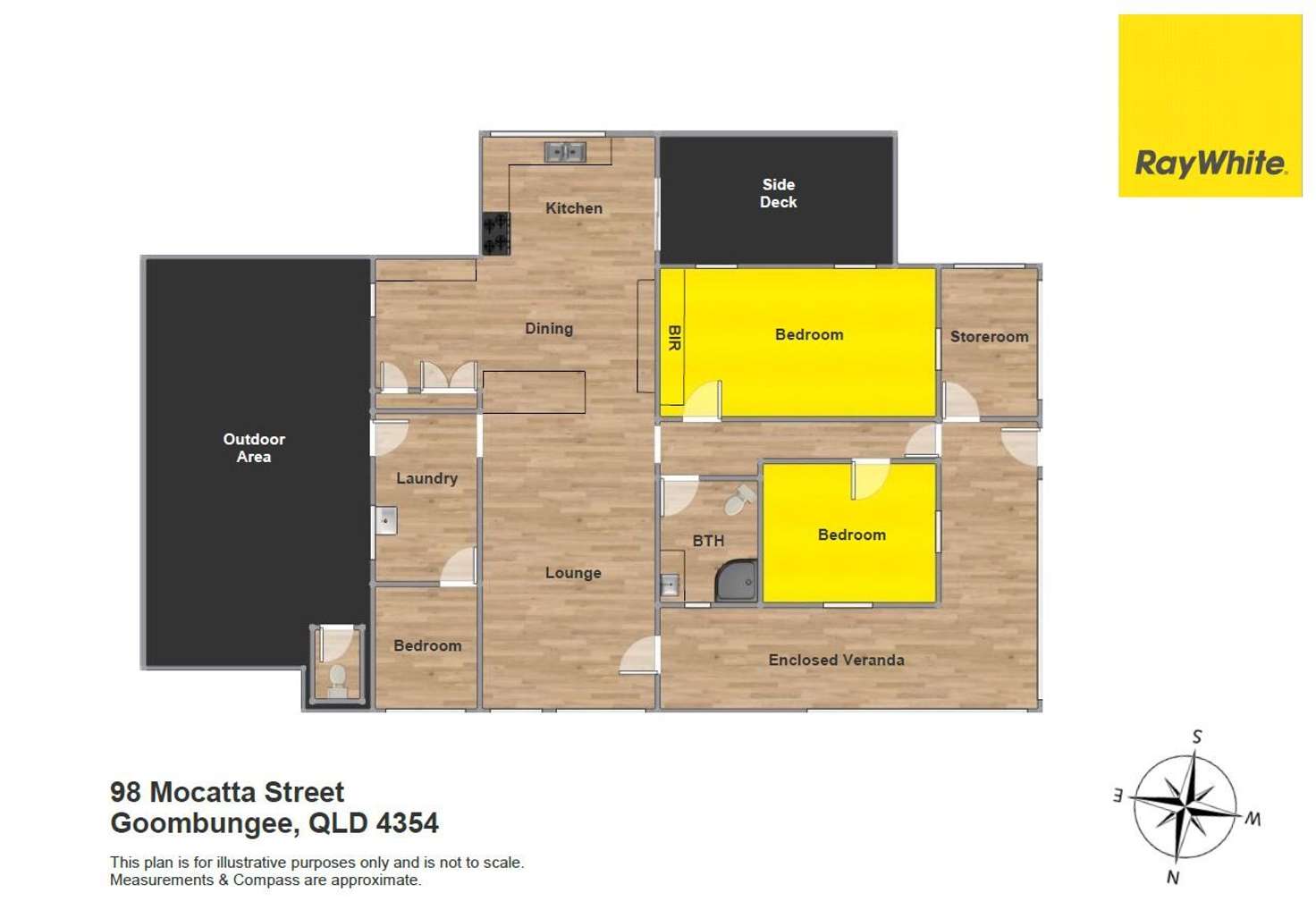 Floorplan of Homely house listing, 98 Mocatta Street, Goombungee QLD 4354