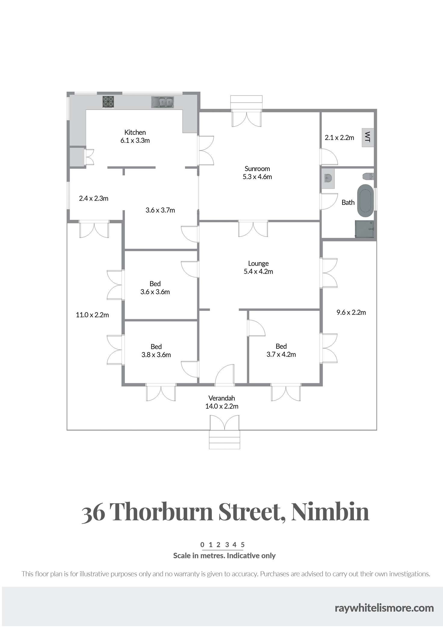 Floorplan of Homely house listing, 36 Thorburn Street, Nimbin NSW 2480