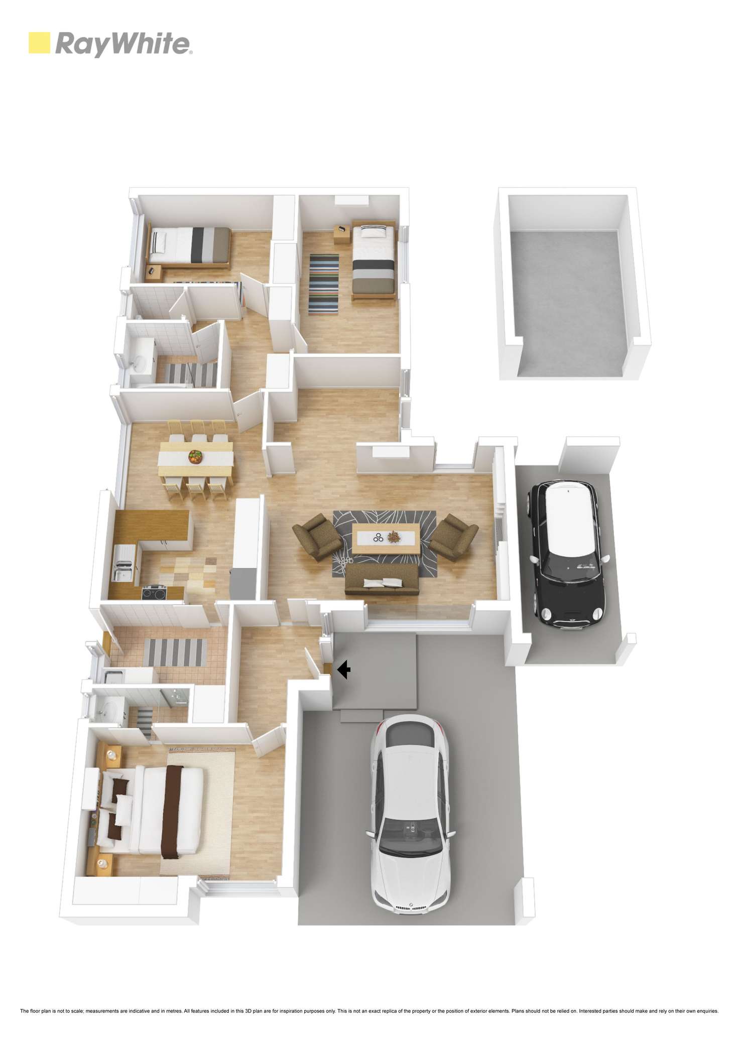 Floorplan of Homely house listing, 3 First Avenue, Aspendale VIC 3195