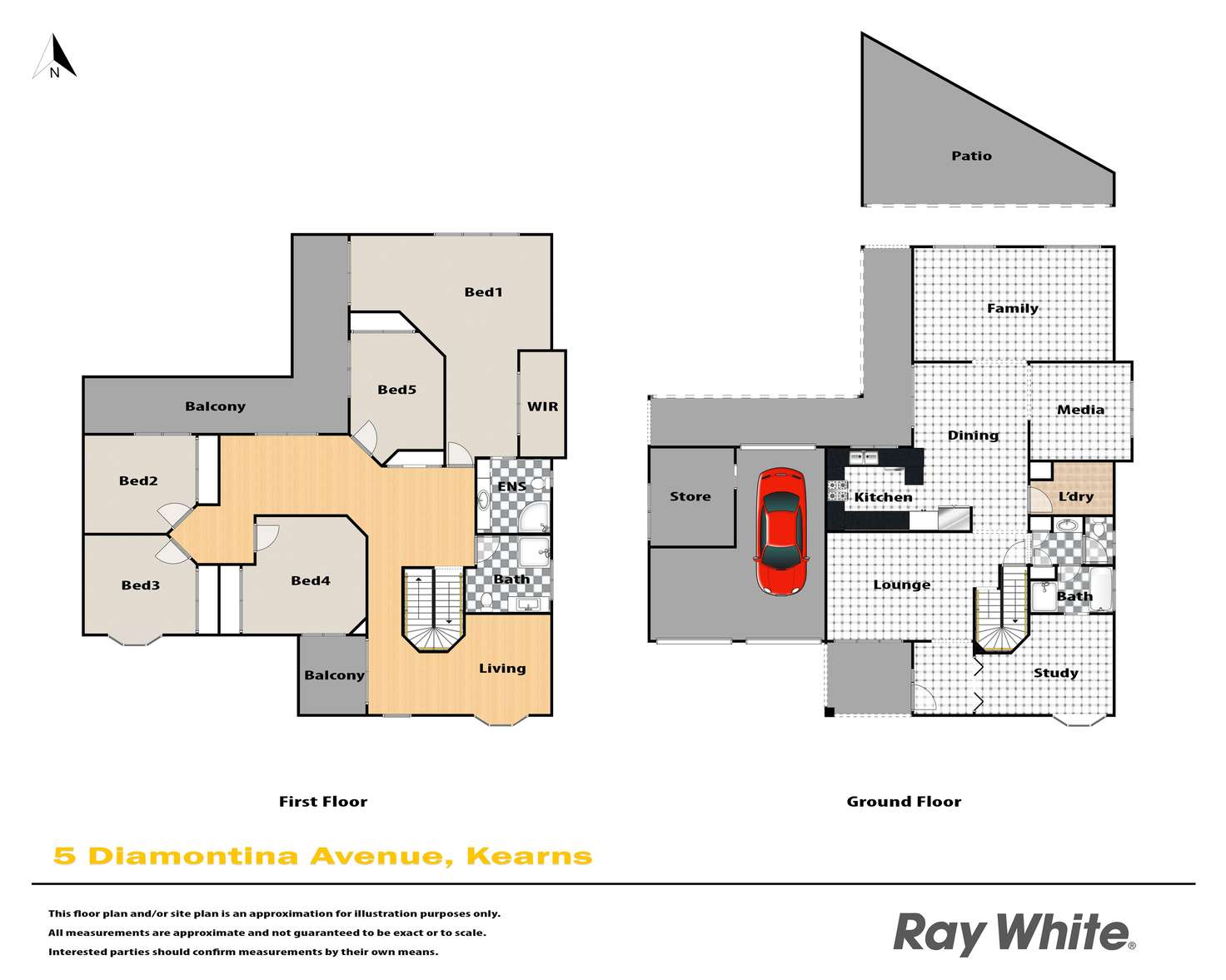 Floorplan of Homely house listing, 5 Diamontina Avenue, Kearns NSW 2558