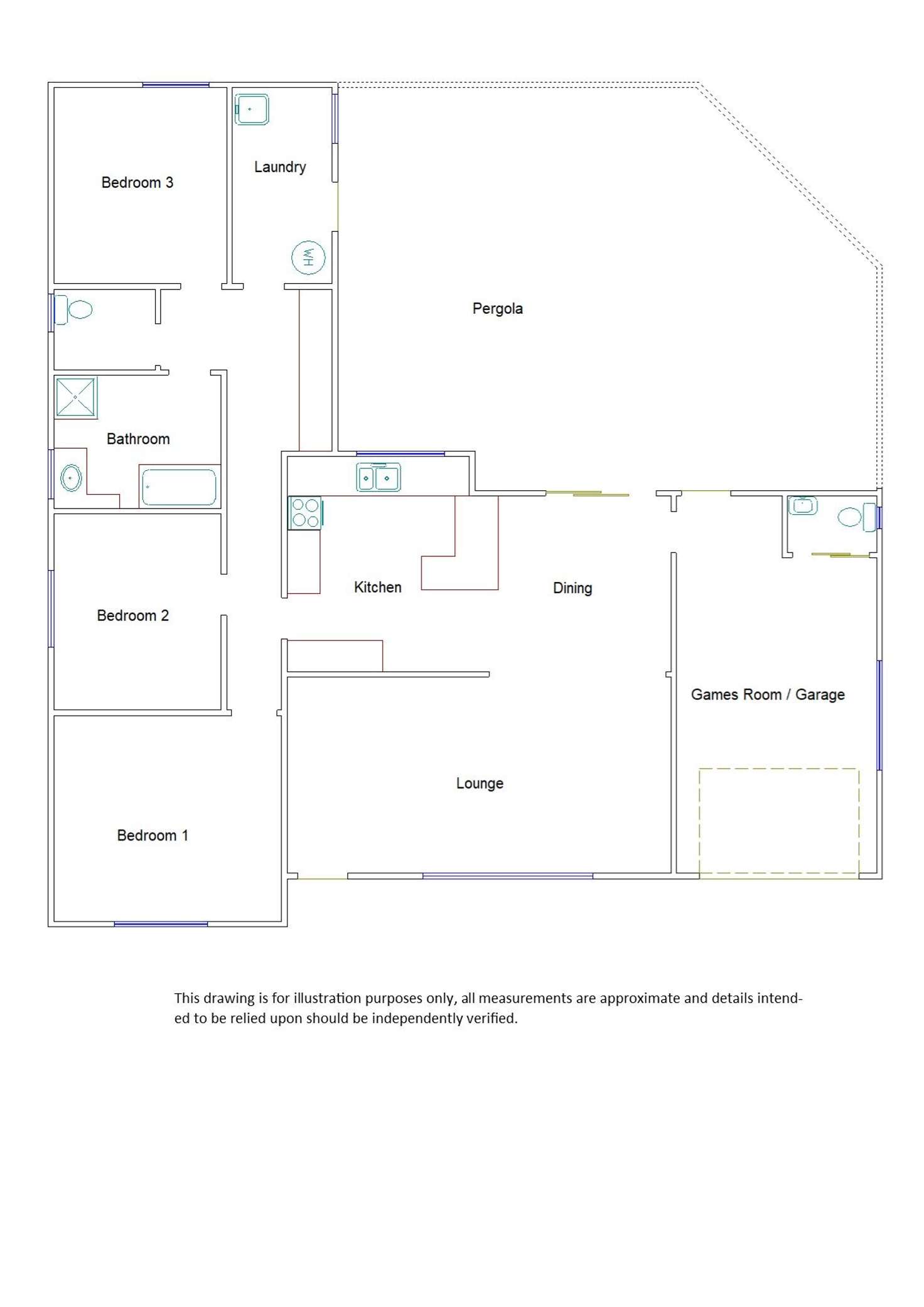 Floorplan of Homely house listing, 14 Jervois Street, Bordertown SA 5268