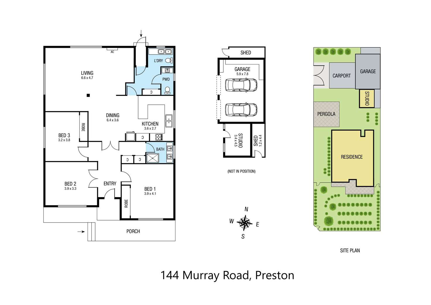 Floorplan of Homely house listing, 144 Murray Road, Preston VIC 3072