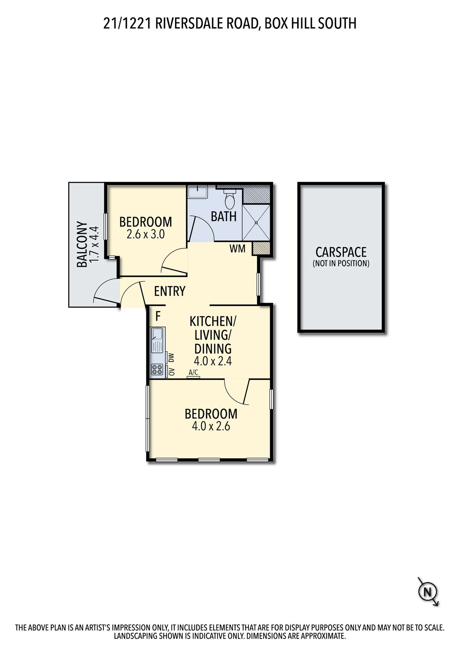 Floorplan of Homely apartment listing, 21/1219-1221 Riversdale Road, Box Hill South VIC 3128