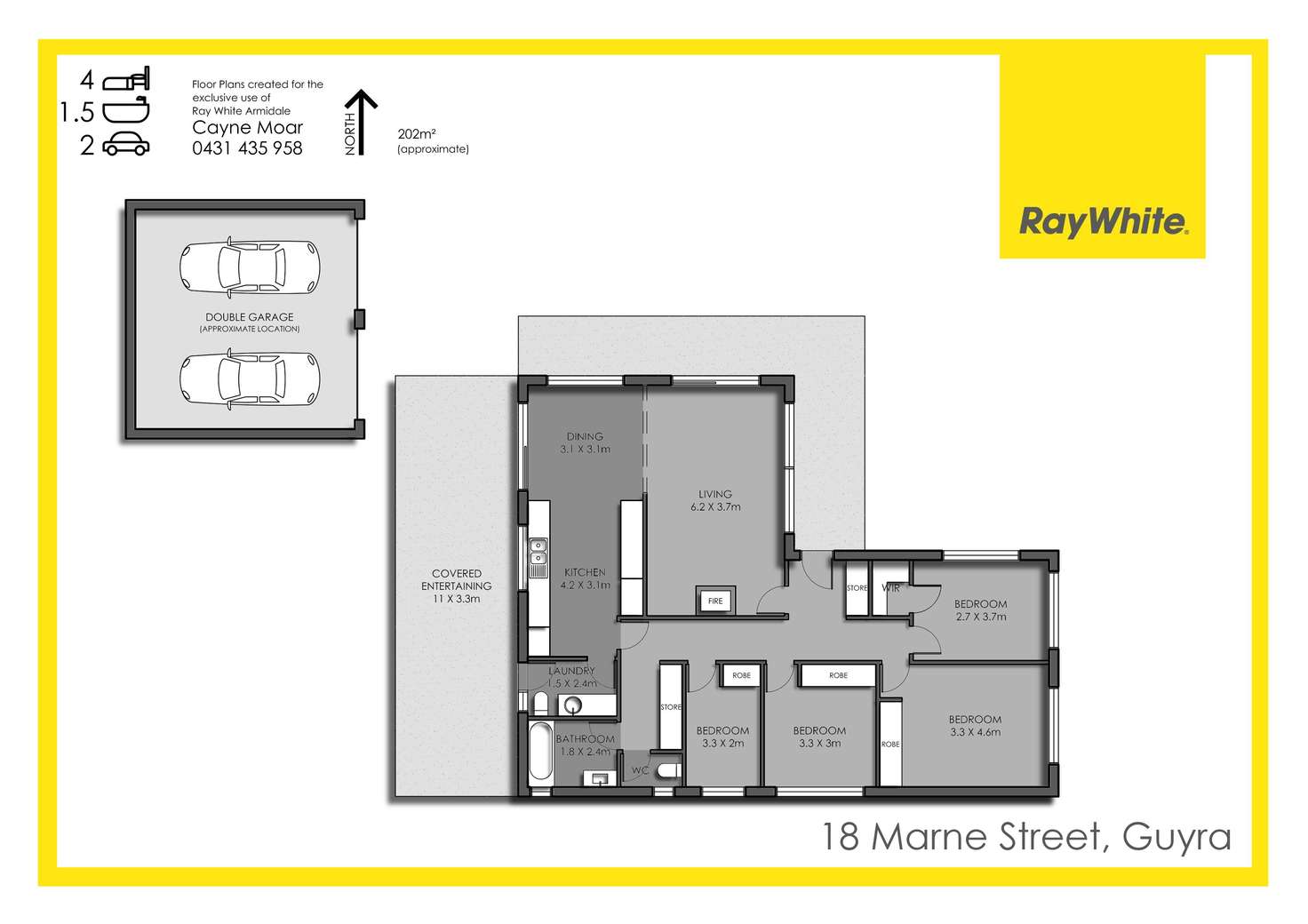 Floorplan of Homely house listing, 18 Marne Street, Guyra NSW 2365