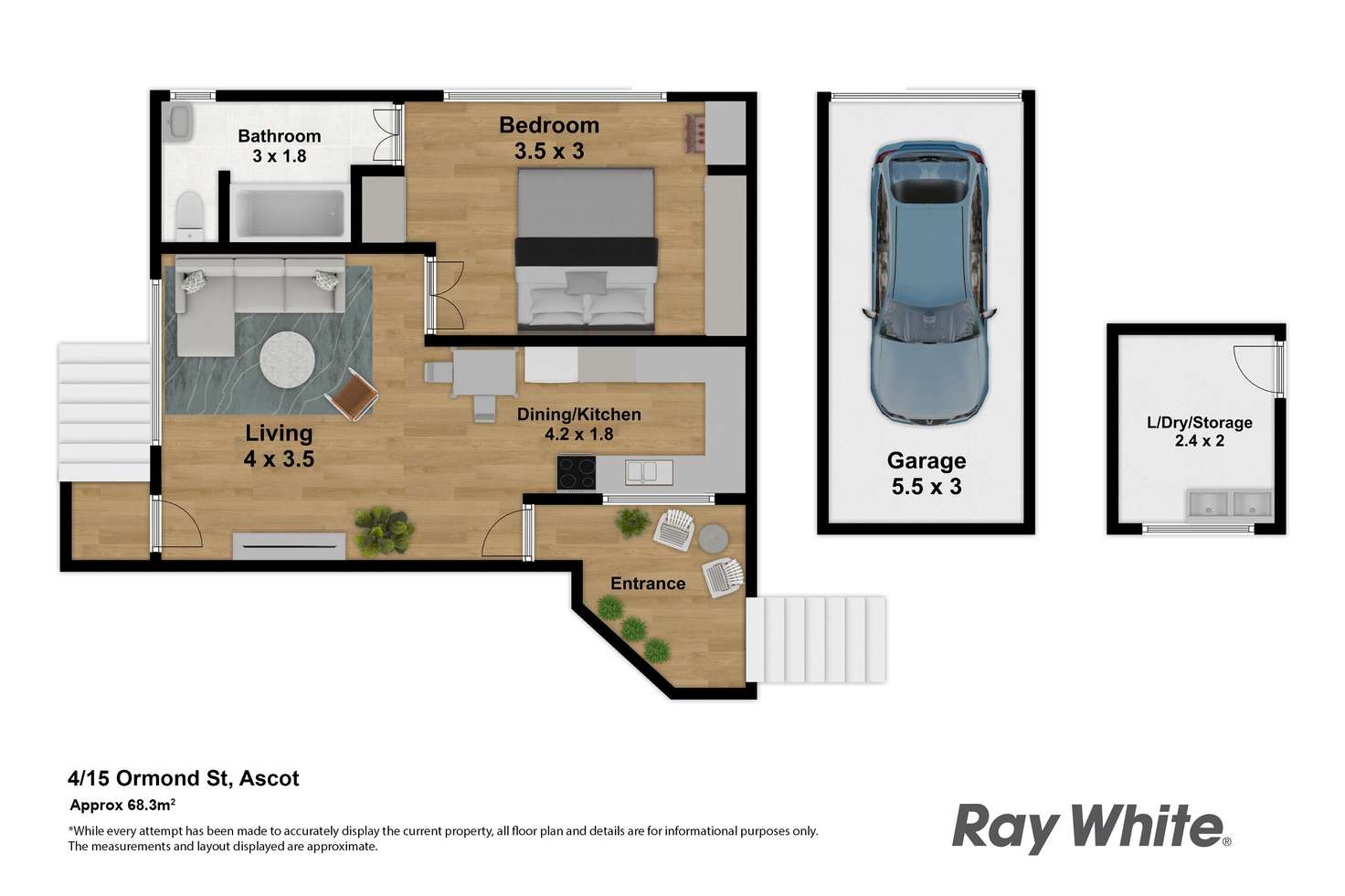 Floorplan of Homely unit listing, 4/15 Ormond, Ascot QLD 4007