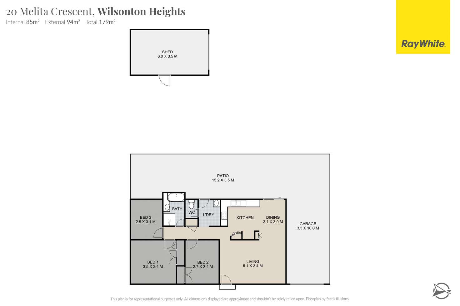 Floorplan of Homely house listing, 20 Melita Crescent, Wilsonton Heights QLD 4350