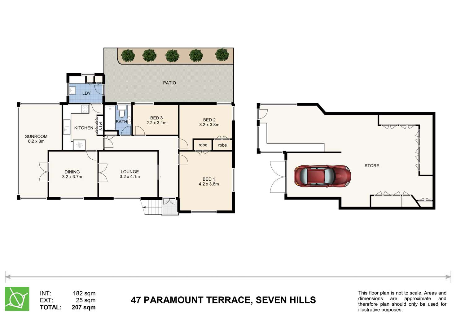 Floorplan of Homely house listing, 47 Paramount Terrace, Seven Hills QLD 4170