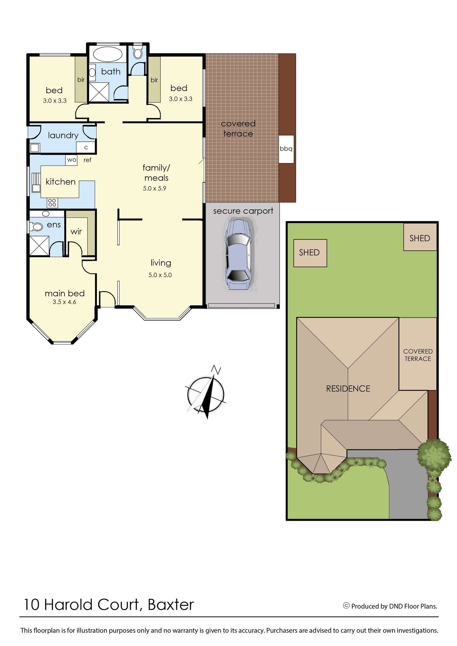 Floorplan of Homely house listing, 10 Harold Court, Baxter VIC 3911