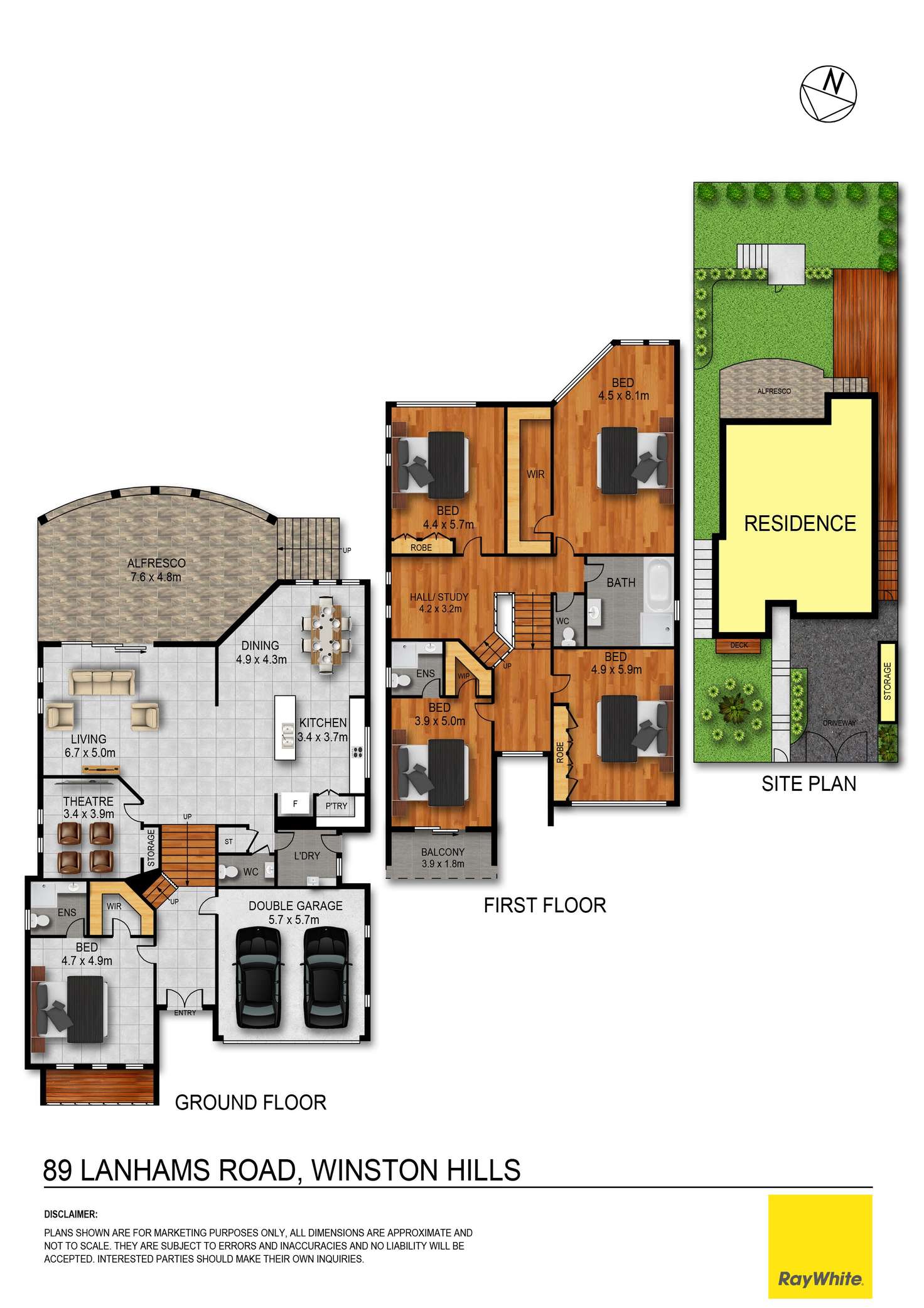 Floorplan of Homely house listing, 89 Lanhams Road, Winston Hills NSW 2153