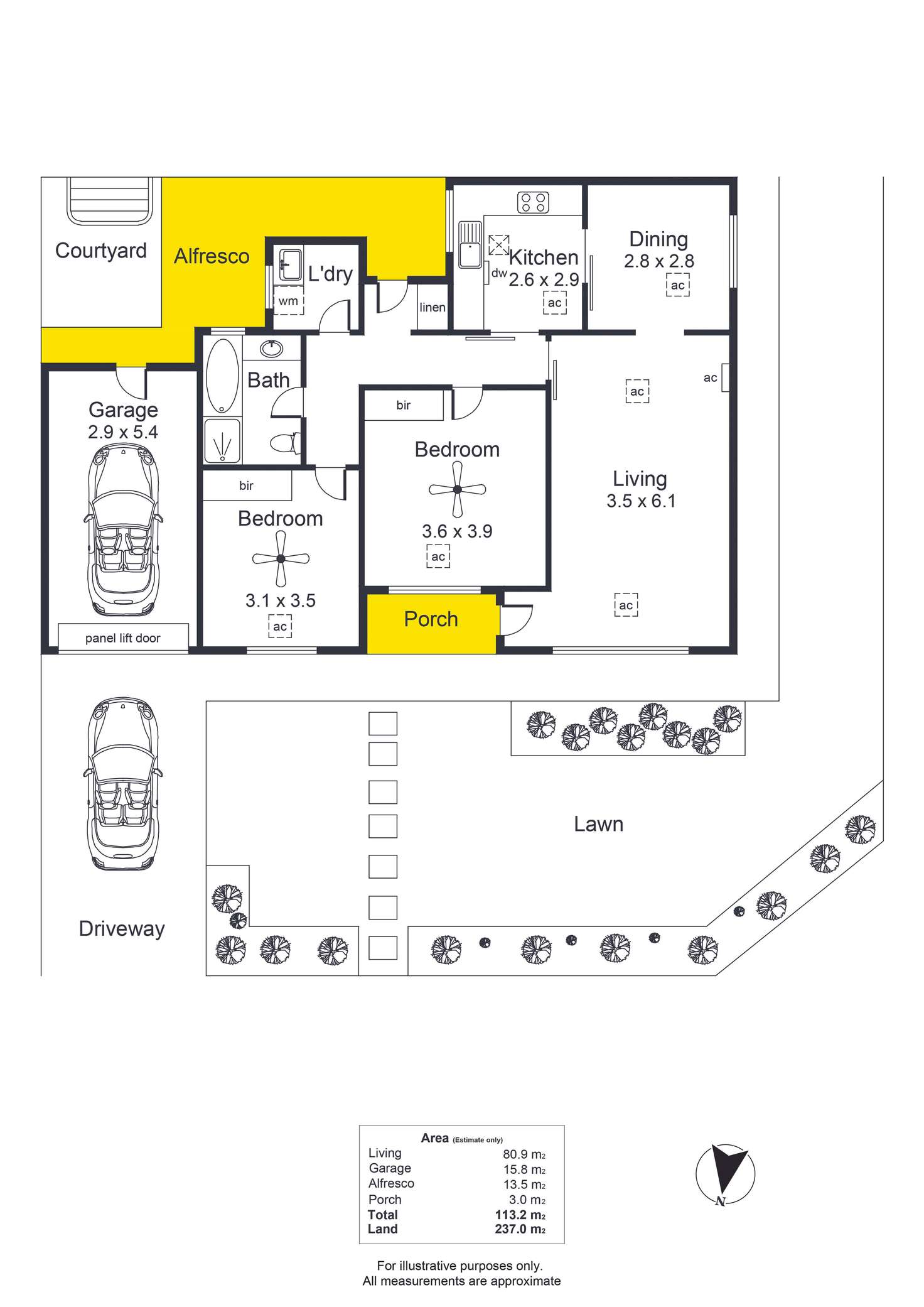 Floorplan of Homely unit listing, 2/93 Angas Road, Westbourne Park SA 5041