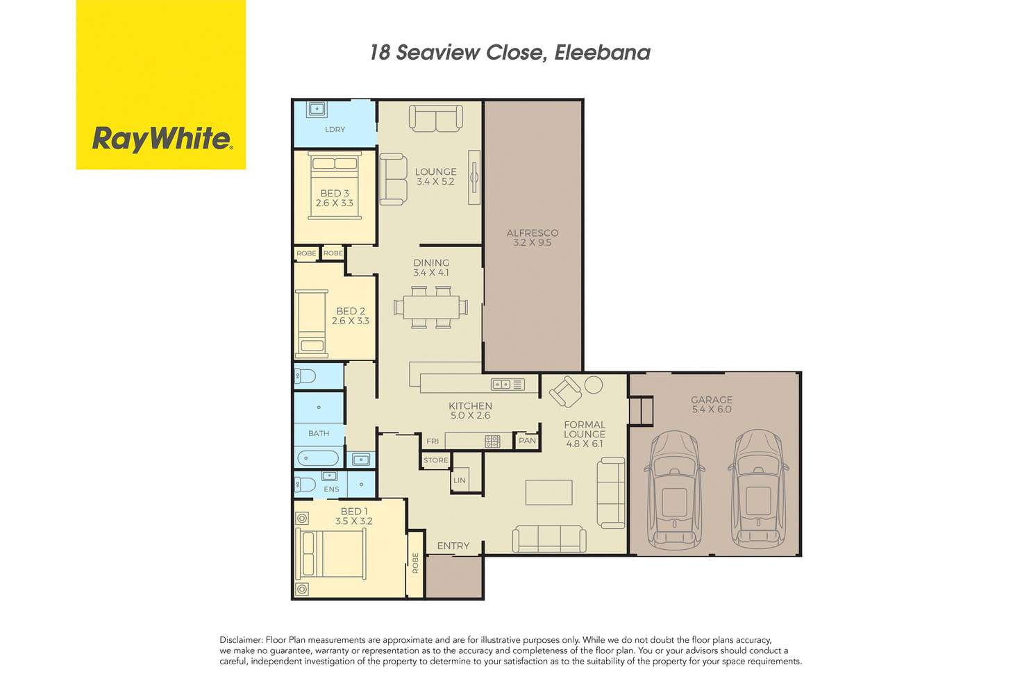 Floorplan of Homely house listing, 18 Seaview Close, Eleebana NSW 2282