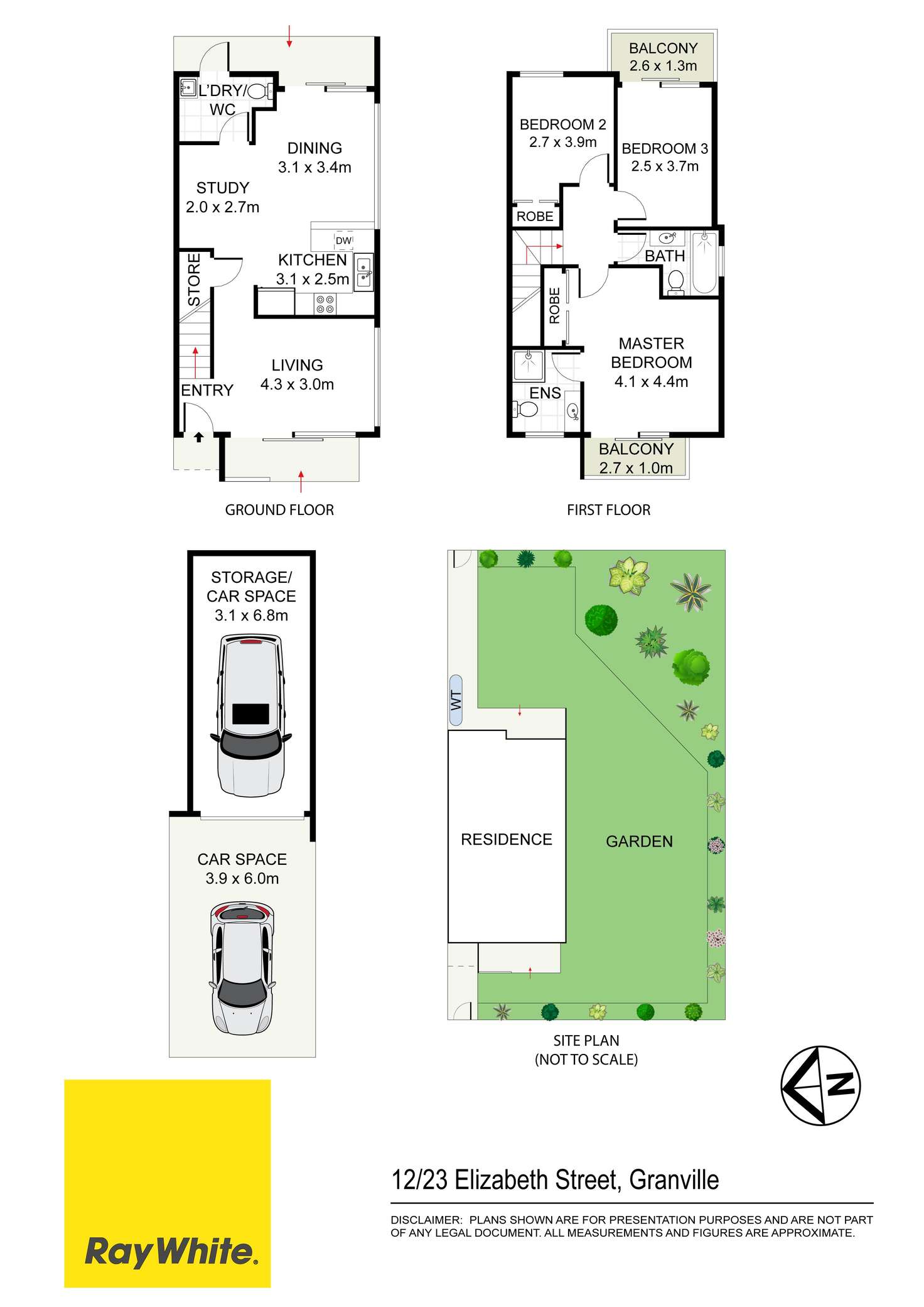 Floorplan of Homely townhouse listing, 12/23 Elizabeth Street, Granville NSW 2142