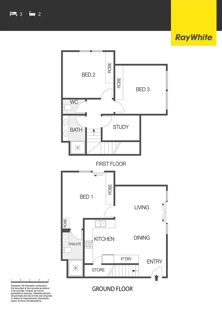 Floorplan of Homely townhouse listing, 7/4 Berrigan Crescent, O'connor ACT 2602