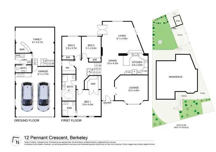 Floorplan of Homely house listing, 12 Pennant Crescent, Berkeley NSW 2506