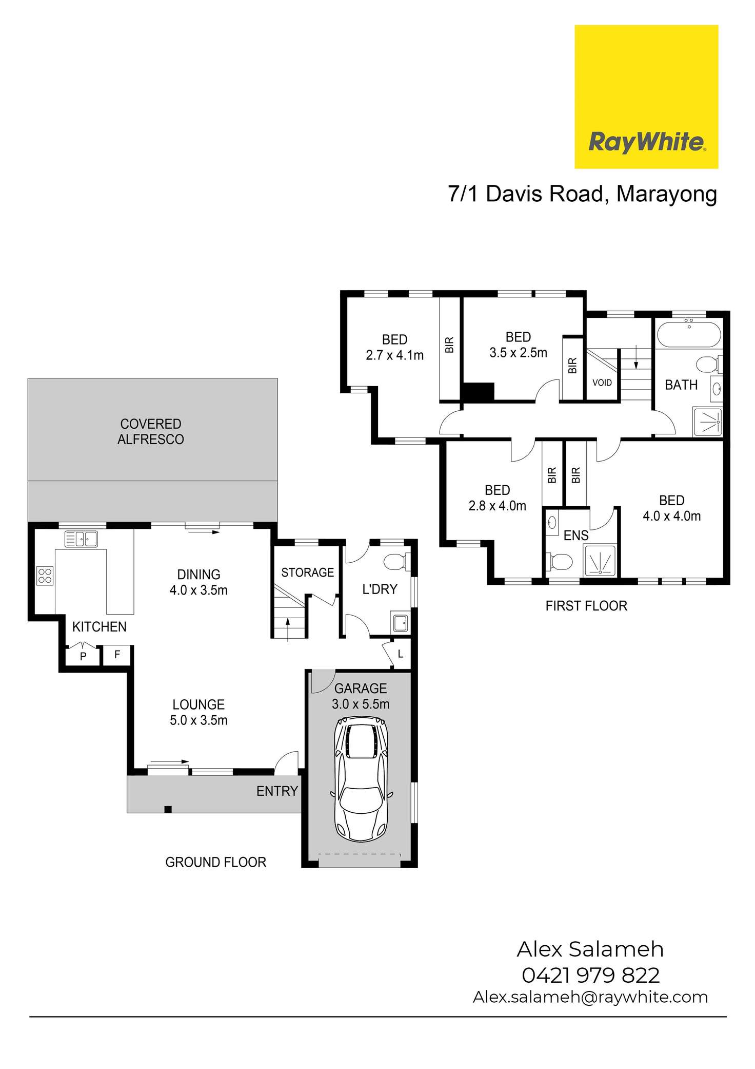 Floorplan of Homely townhouse listing, 7/1 Davis Road, Marayong NSW 2148