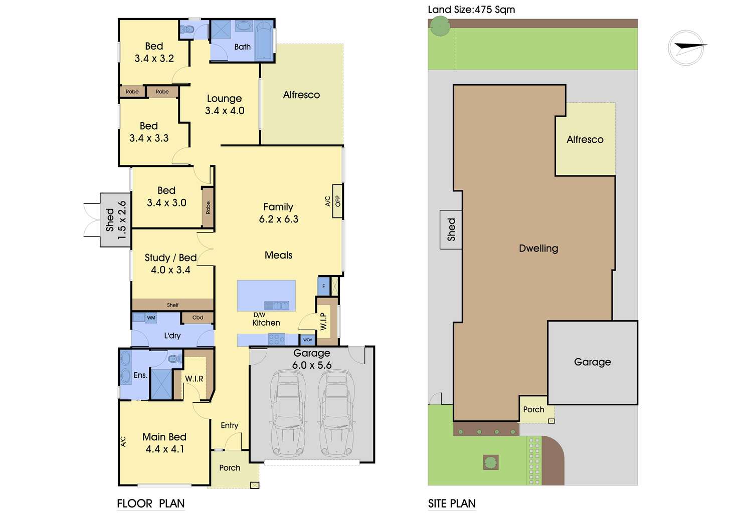 Floorplan of Homely house listing, 6 Aspect Drive, Doreen VIC 3754