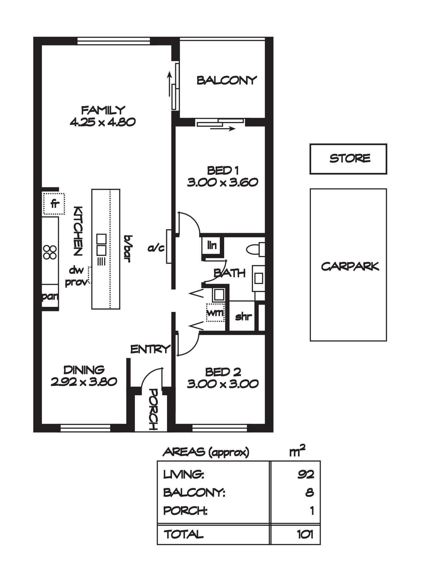 Floorplan of Homely apartment listing, 103/1-7 The Avenue, Athol Park SA 5012