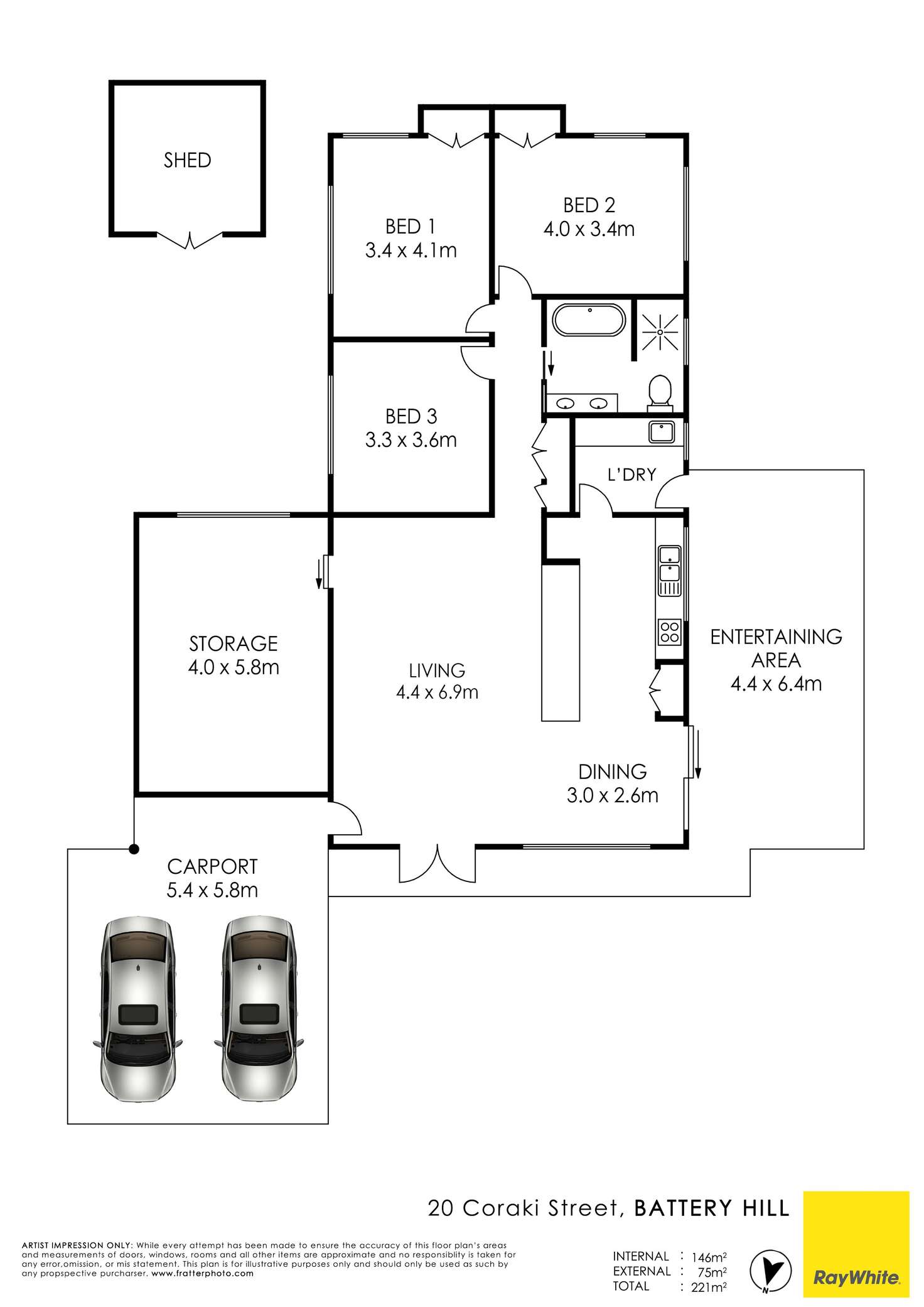 Floorplan of Homely house listing, 20 Coraki Street, Battery Hill QLD 4551