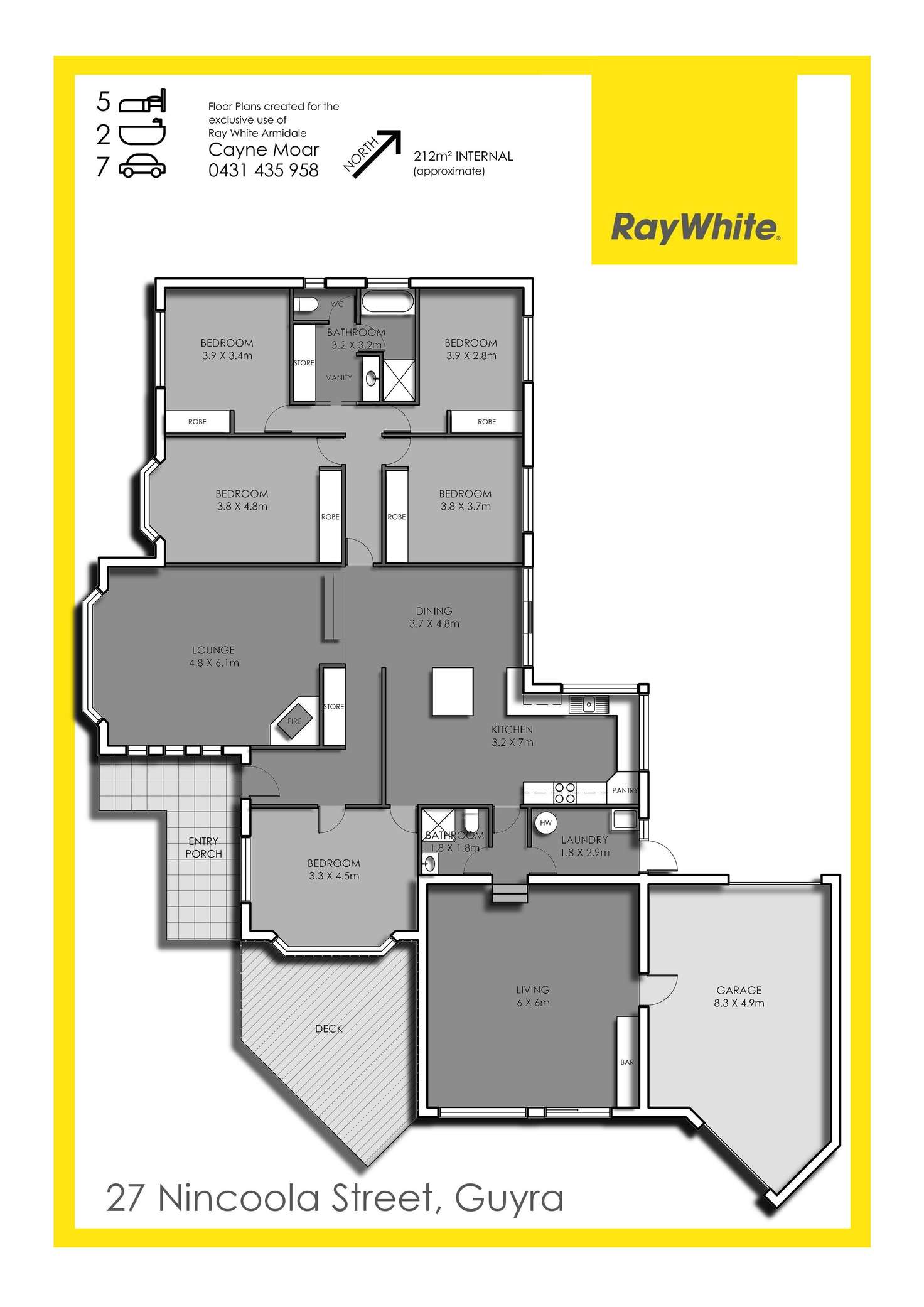Floorplan of Homely house listing, 27 Nincoola Street, Guyra NSW 2365