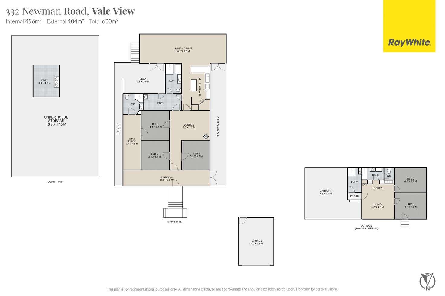 Floorplan of Homely ruralOther listing, 332 Newman Road, Vale View QLD 4352