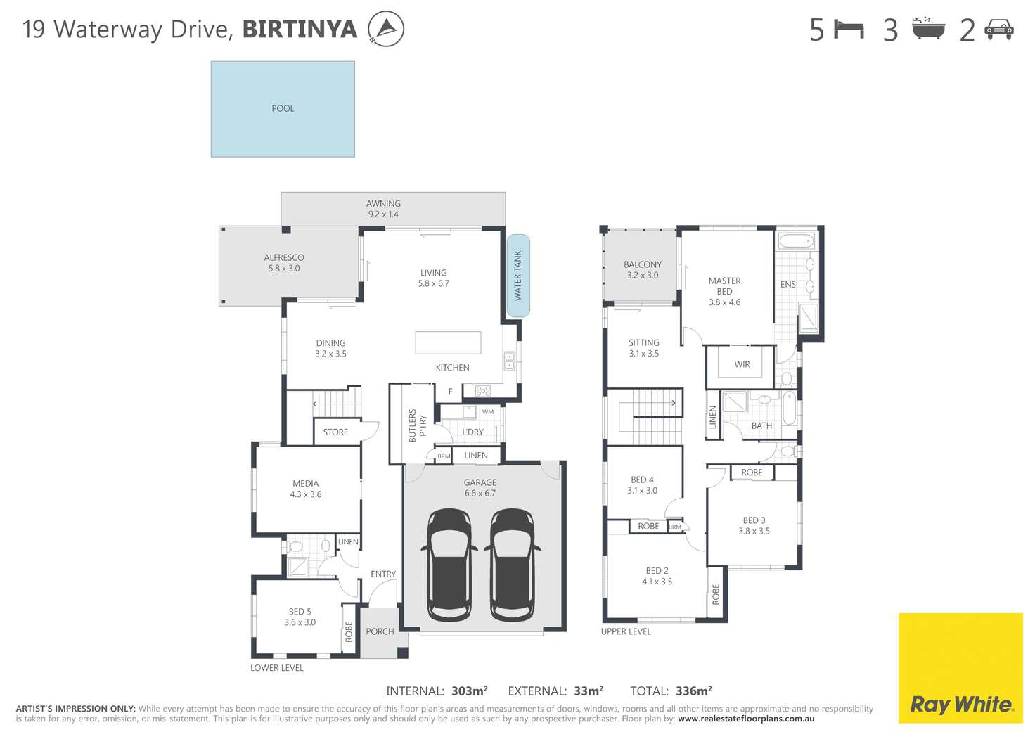 Floorplan of Homely house listing, 19 Waterway Drive, Birtinya QLD 4575