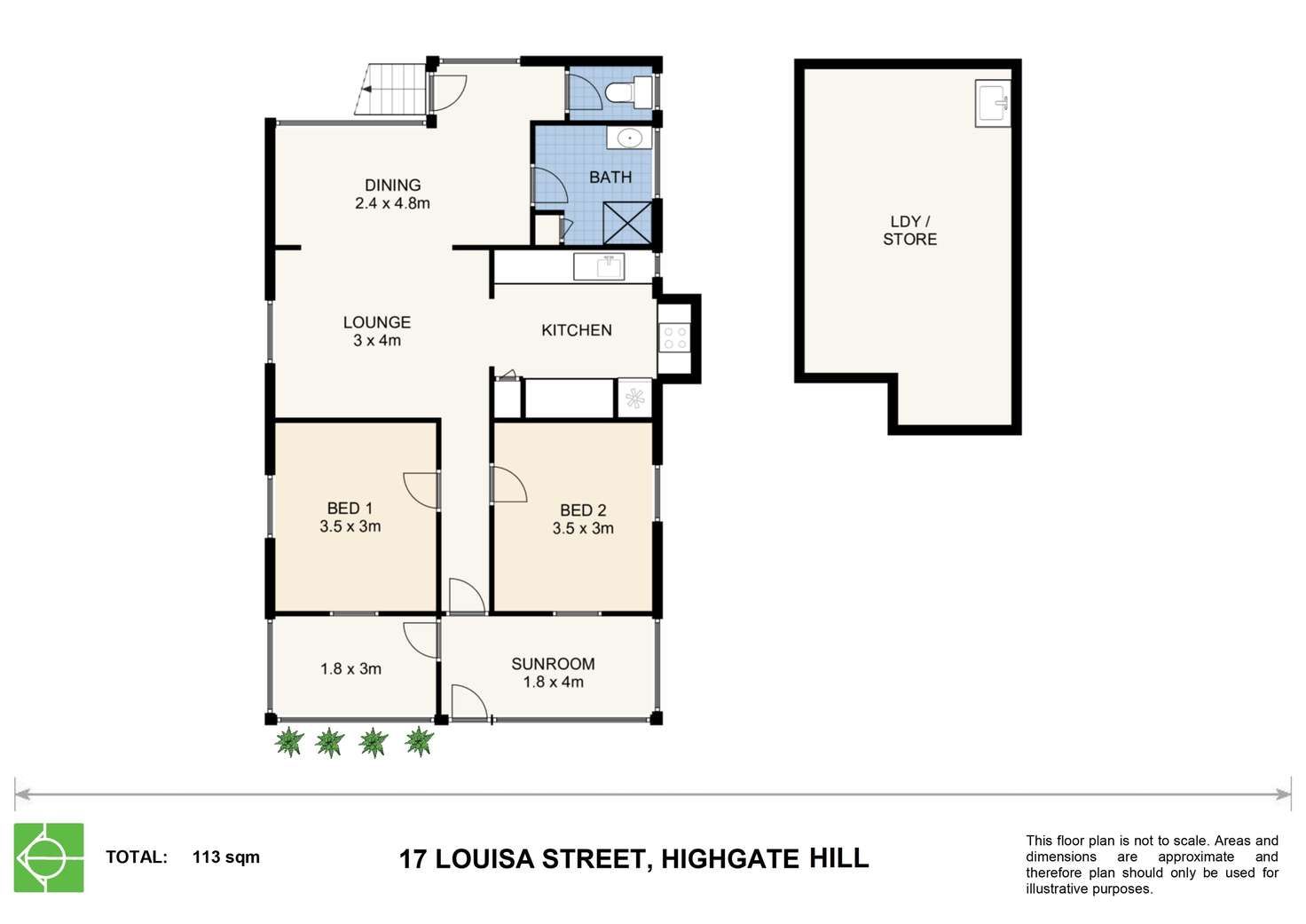 Floorplan of Homely house listing, 17 Louisa Street, Highgate Hill QLD 4101