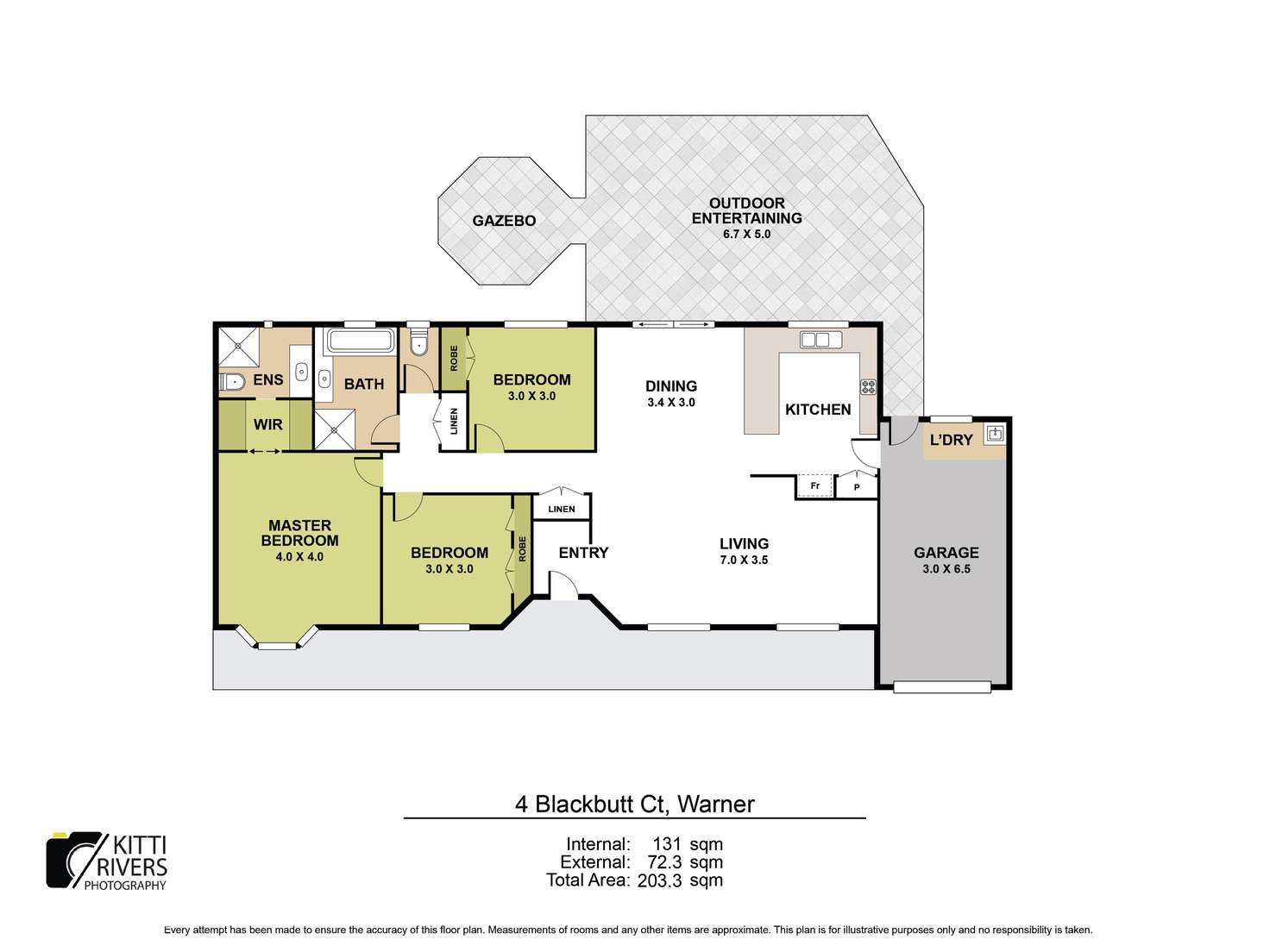 Floorplan of Homely house listing, 4 Blackbutt Court, Warner QLD 4500